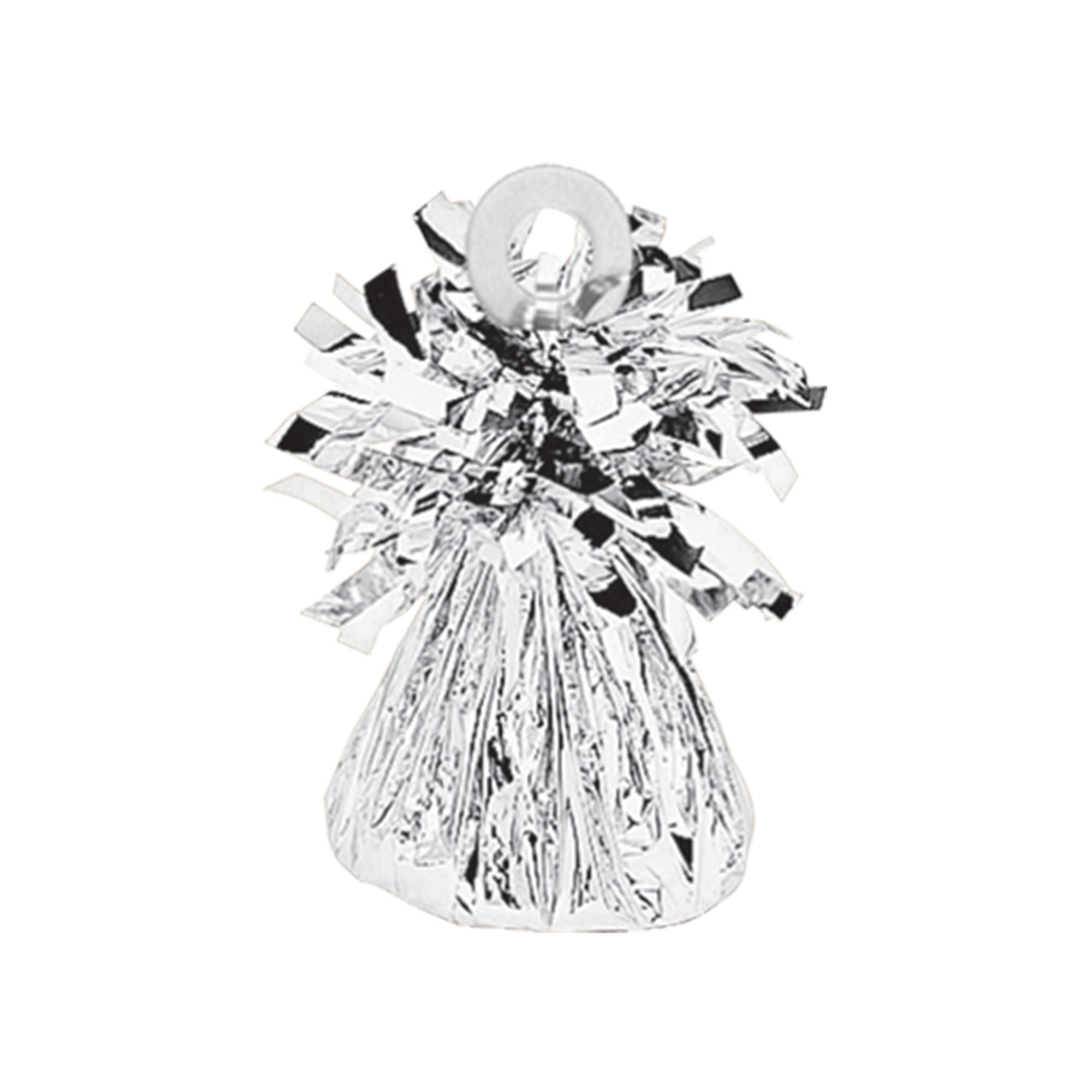 Small Foil Balloon Weight  Silver