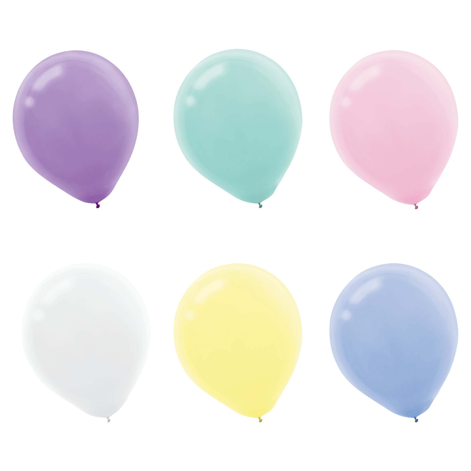 72 Latex Balloons Pastel 12in