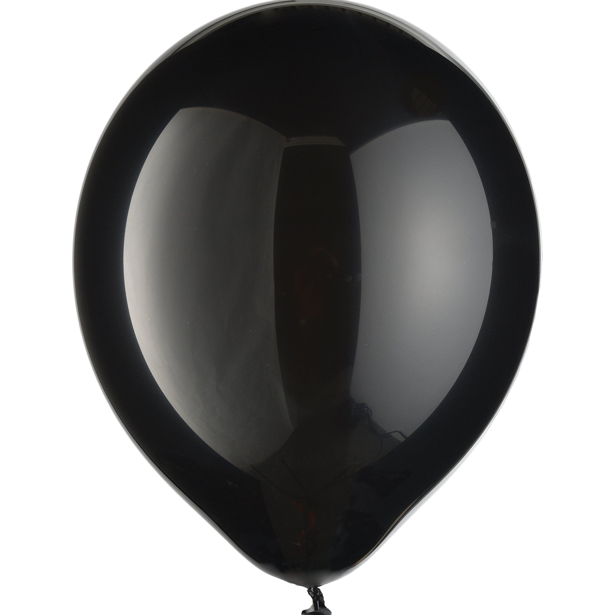 72 Latex Balloons  Jet Black  12in