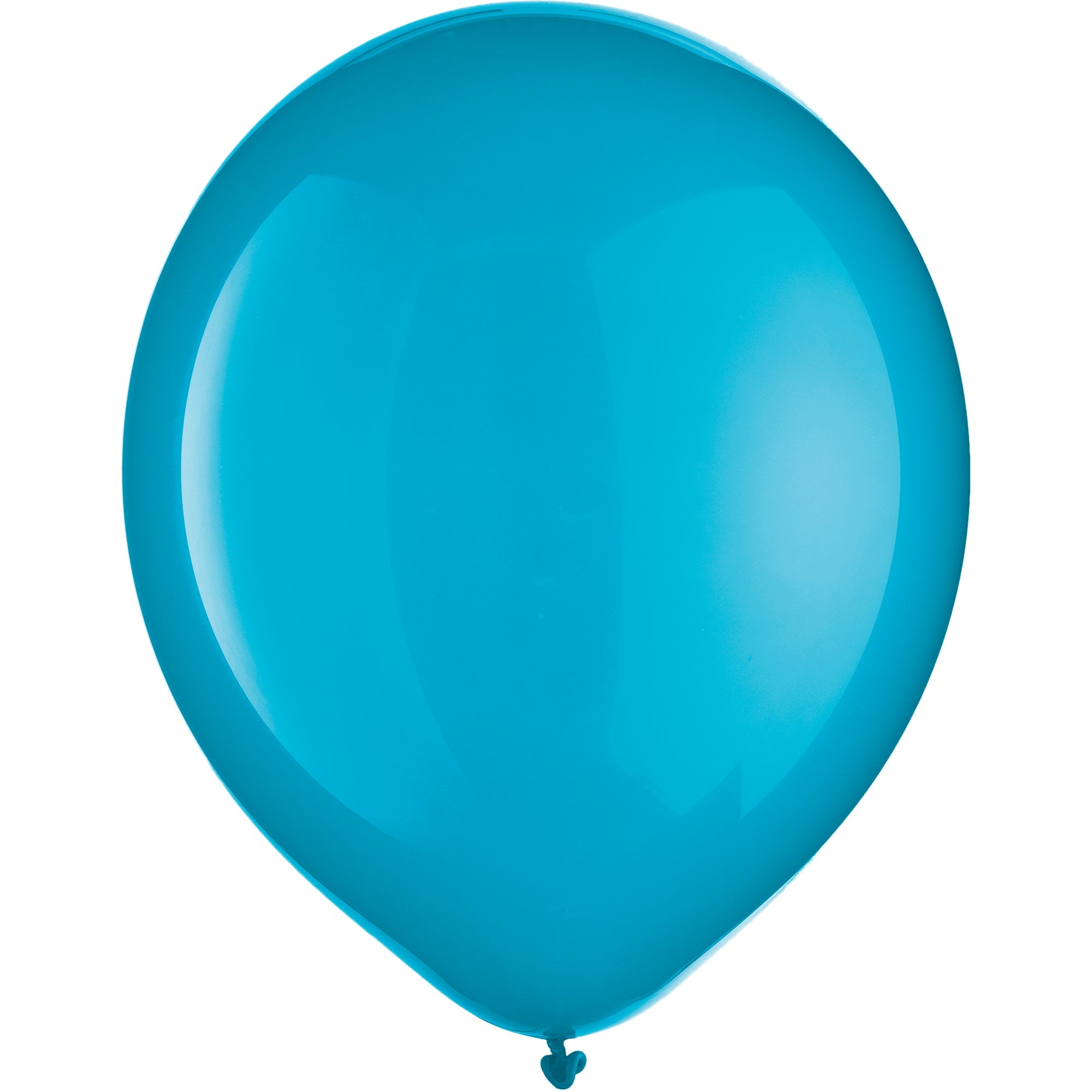 72 Latex Balloons  Caribbean Blue  12in