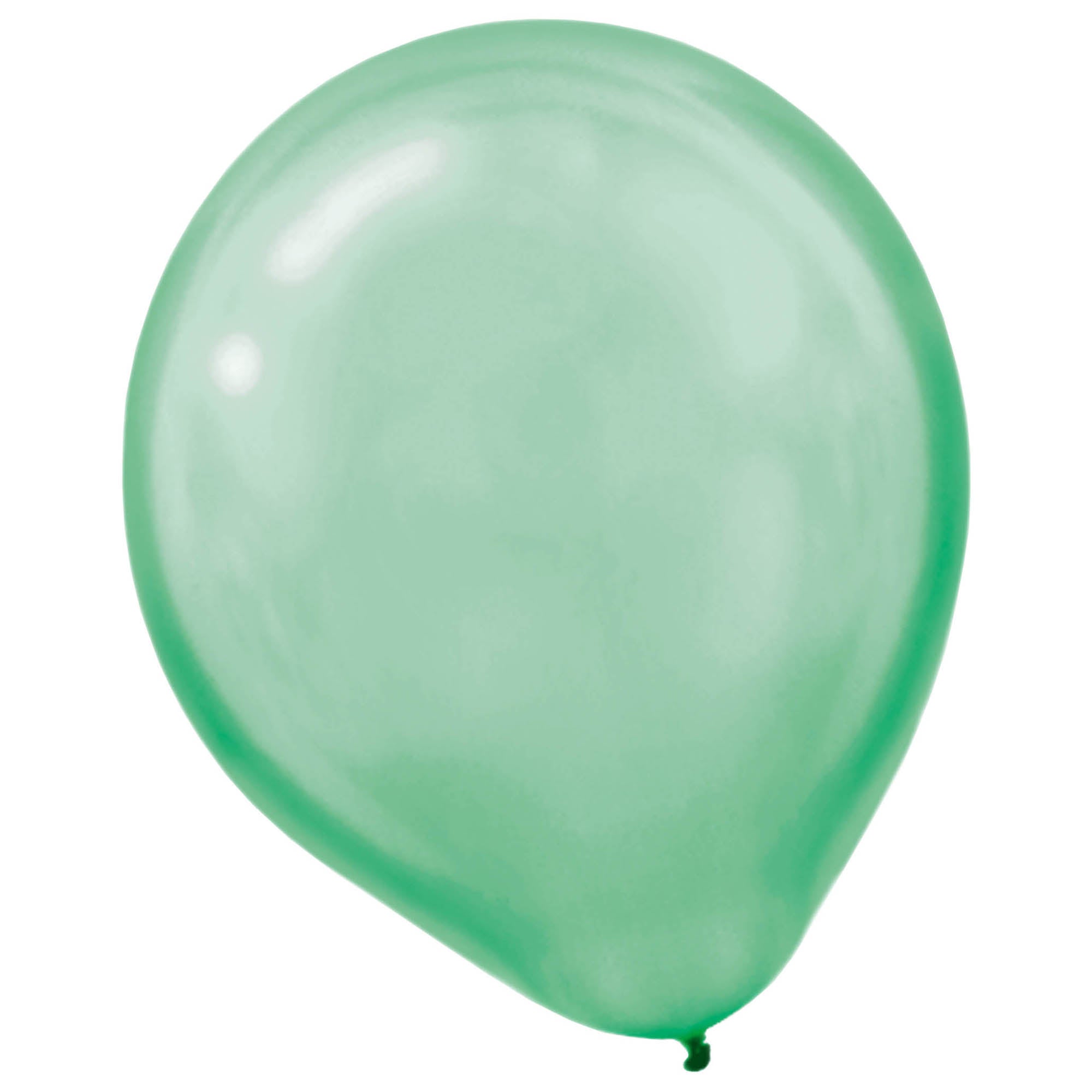 15 Pearlized Latex Balloons  Festive Green  12in