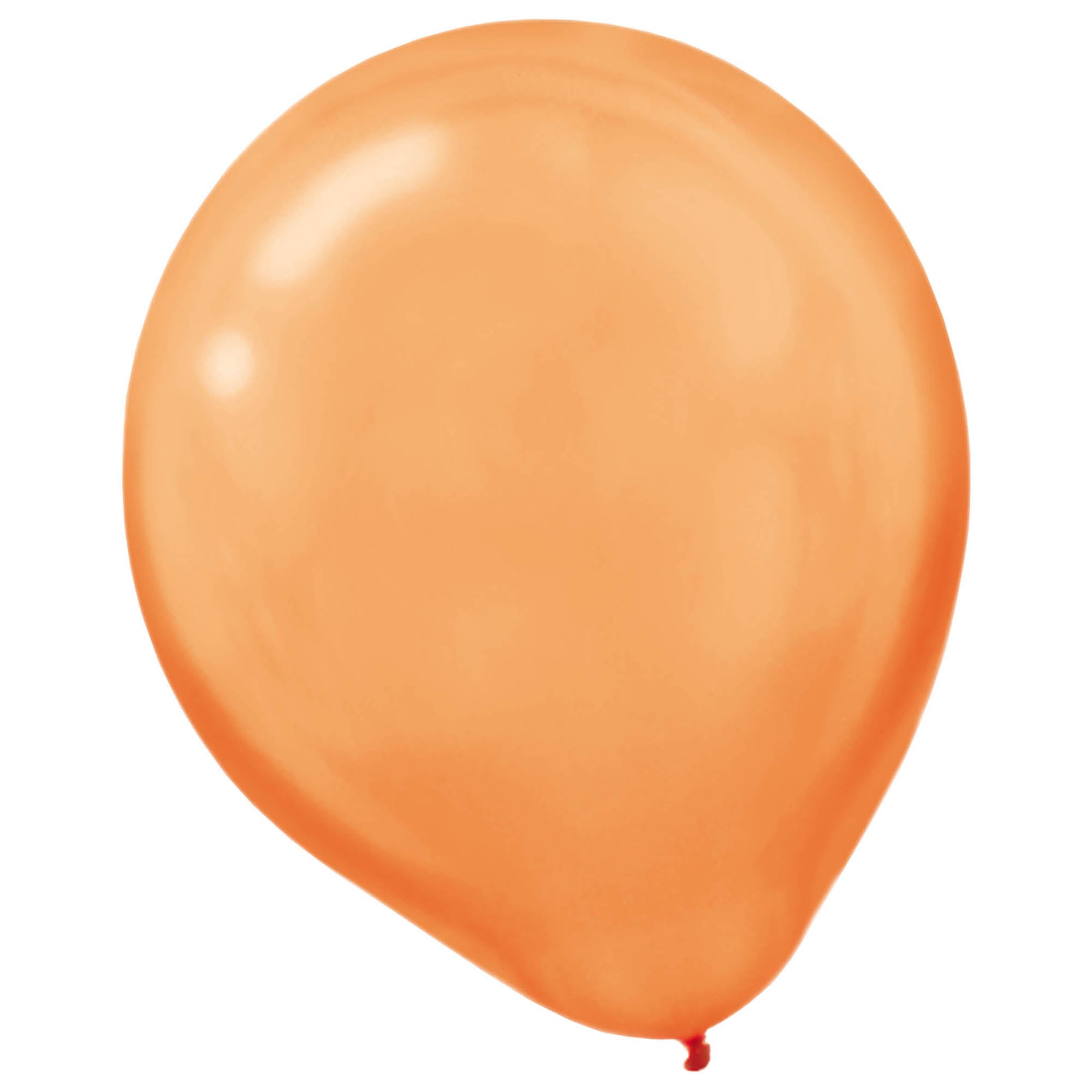 15 Pearlized Latex Balloons  Orange Peel  12in