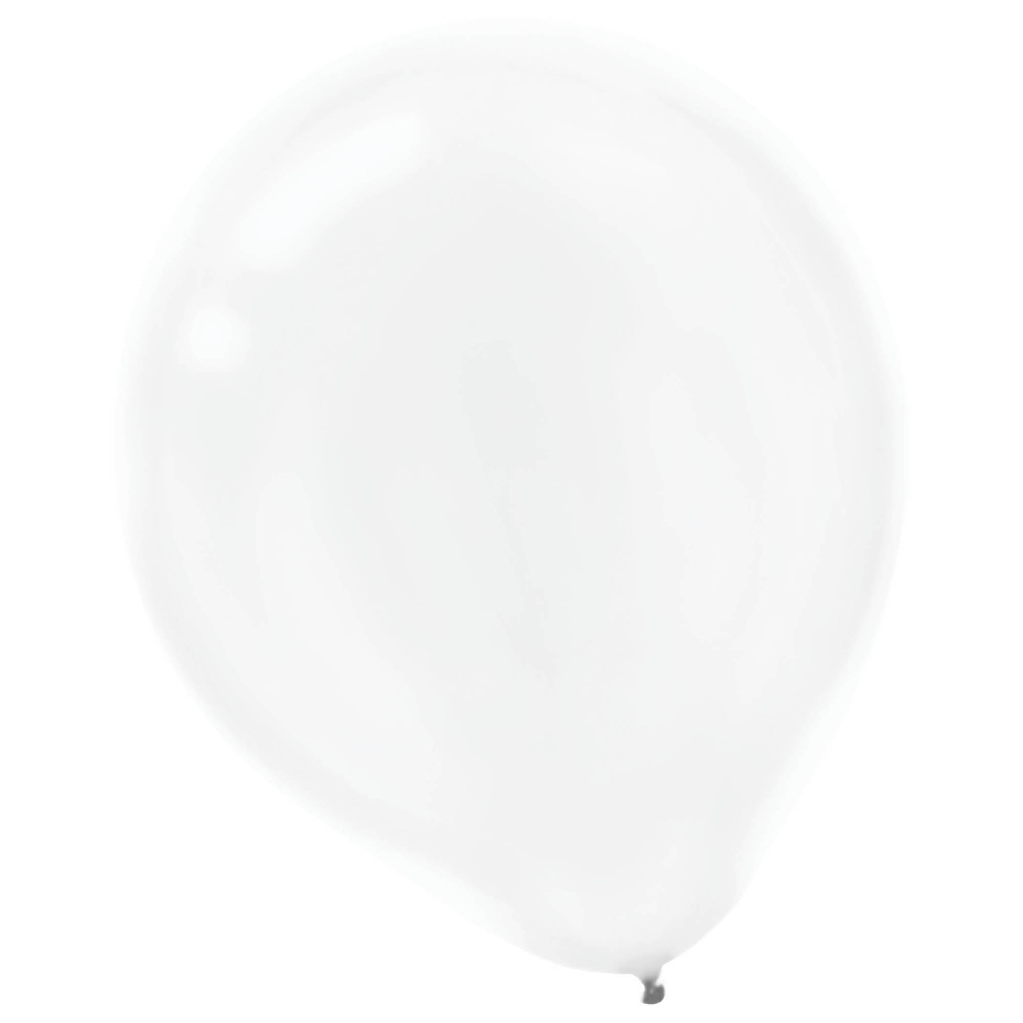 15 Pearlized Latex Balloons  Frosty White  12in