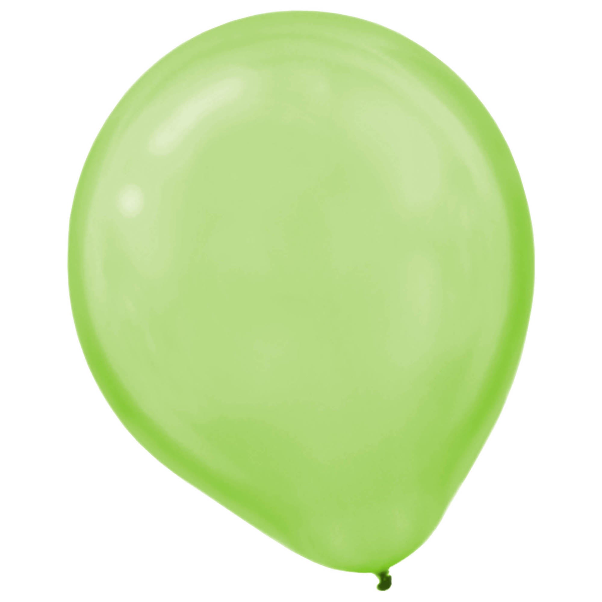15 Pearlized Latex Balloons  Kiwi  12in