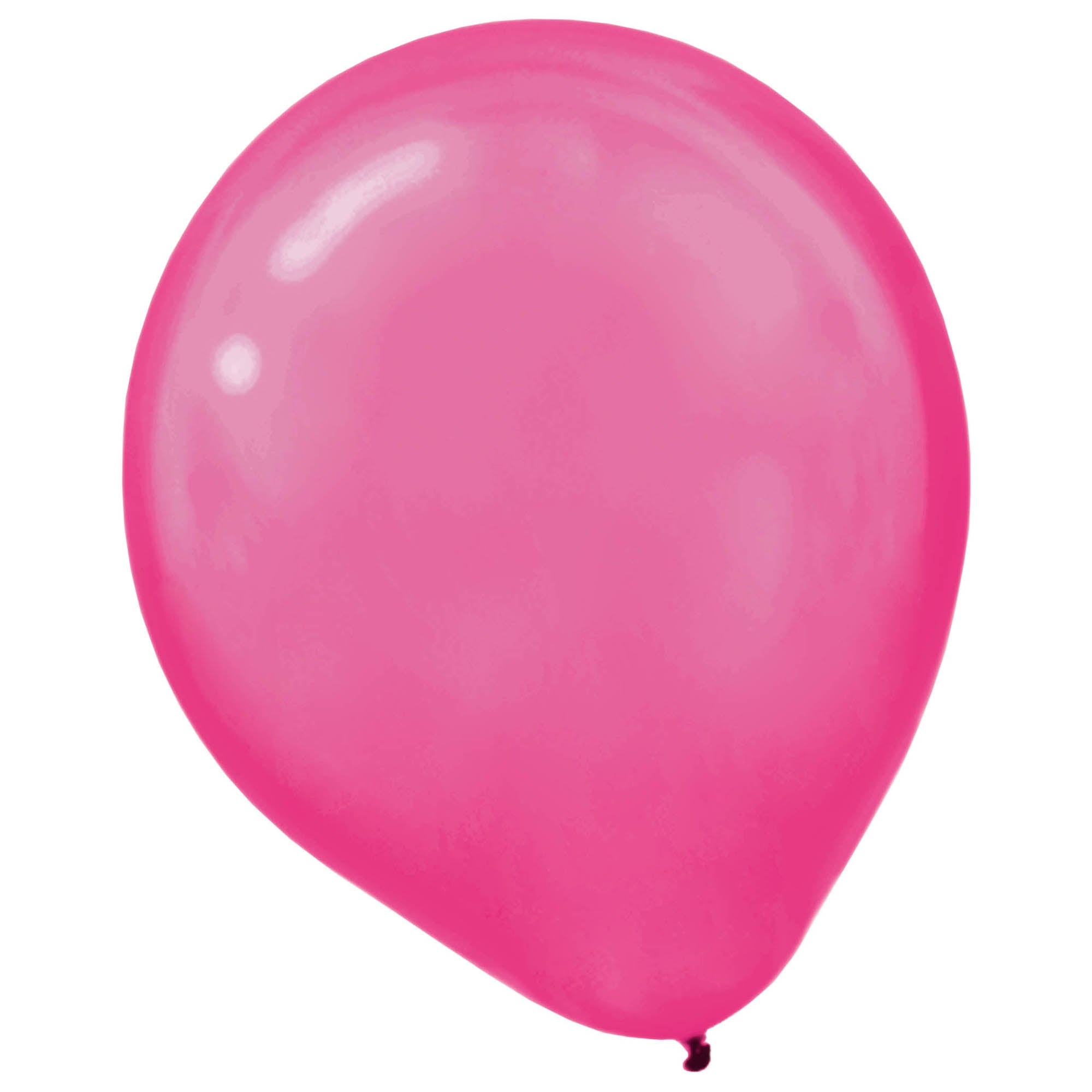 15 Pearlized Latex Balloons  Bright Pink  12in