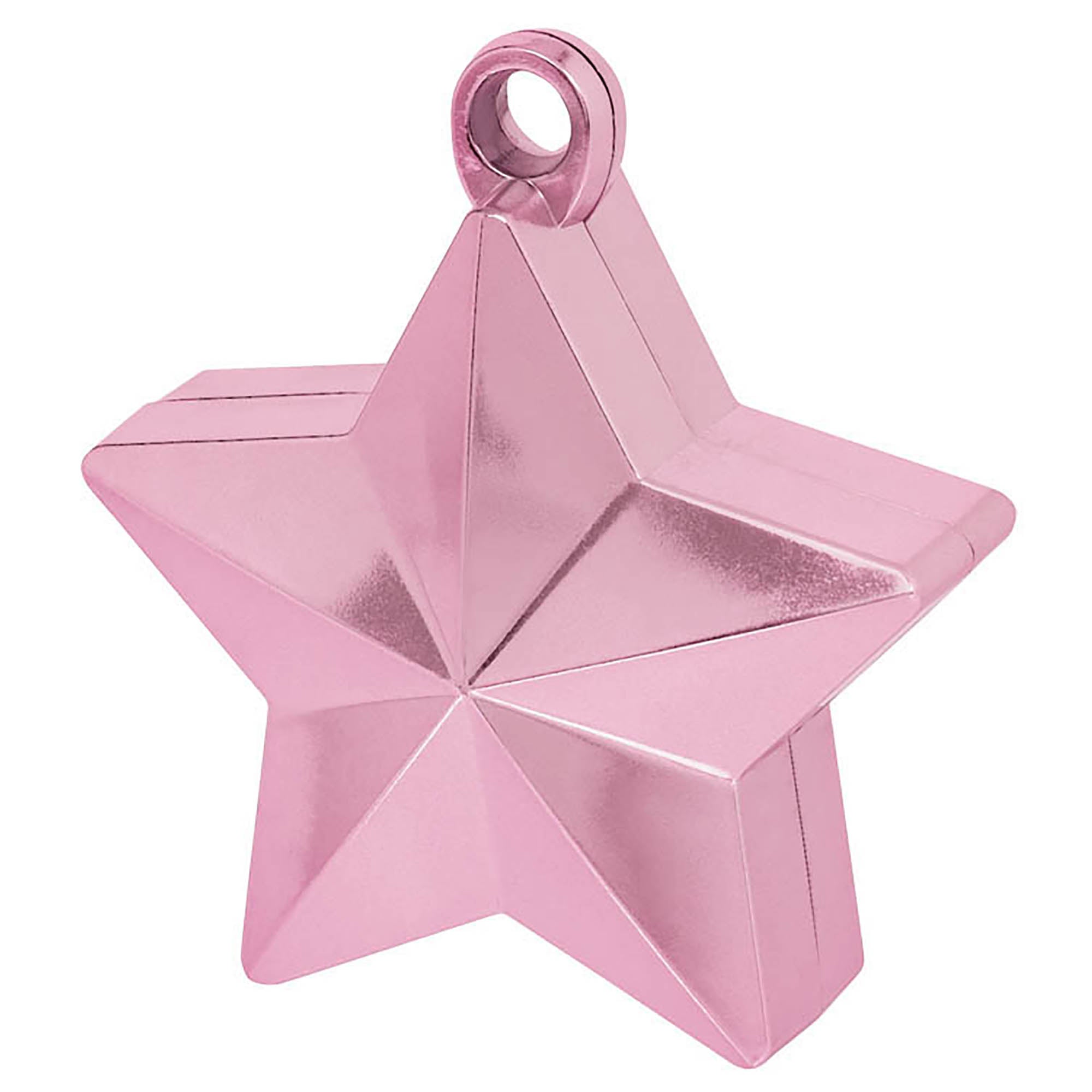 Star Balloon Weight  Electroplated Plastic   Pink