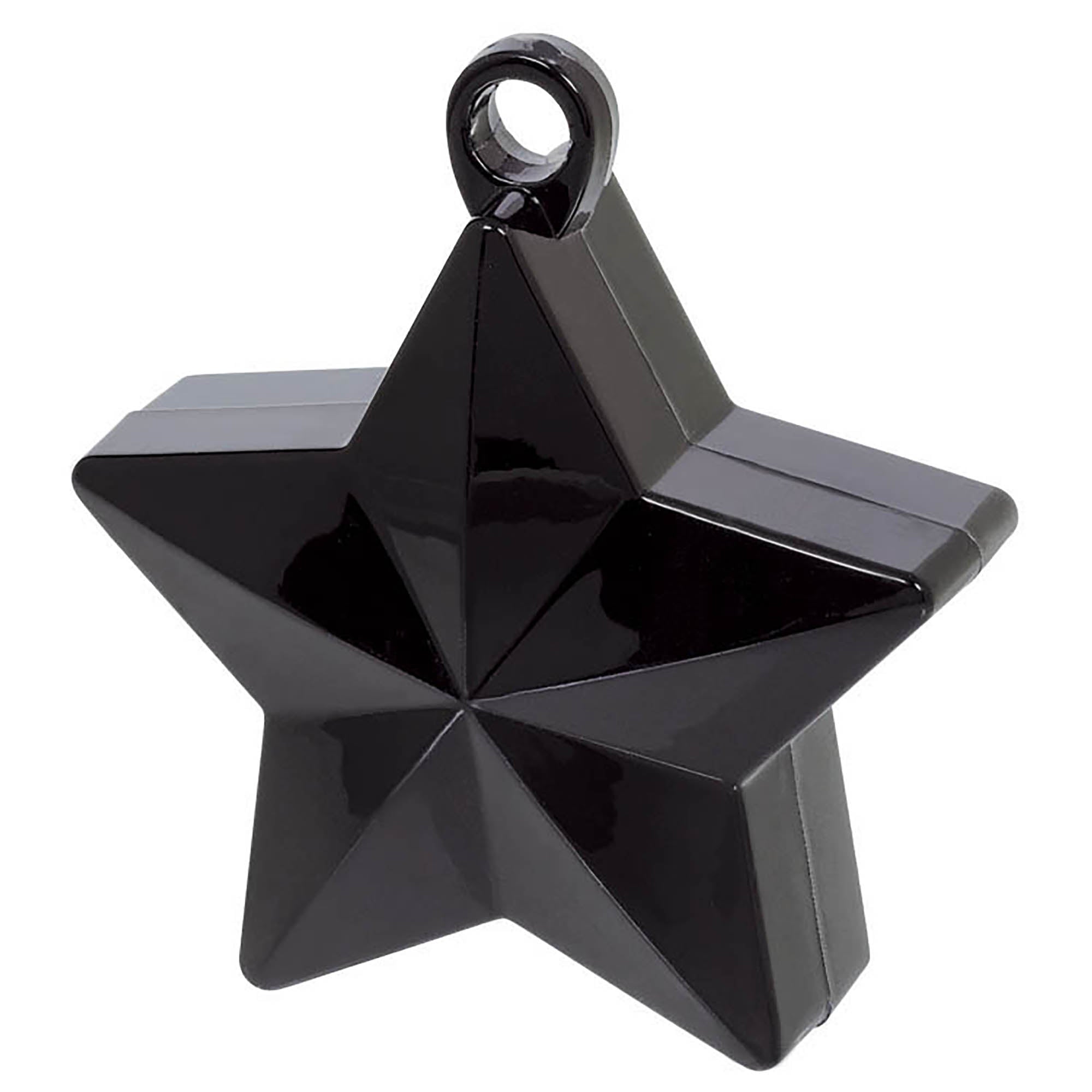 Star Balloon Weight  Electroplated Plastic  Black