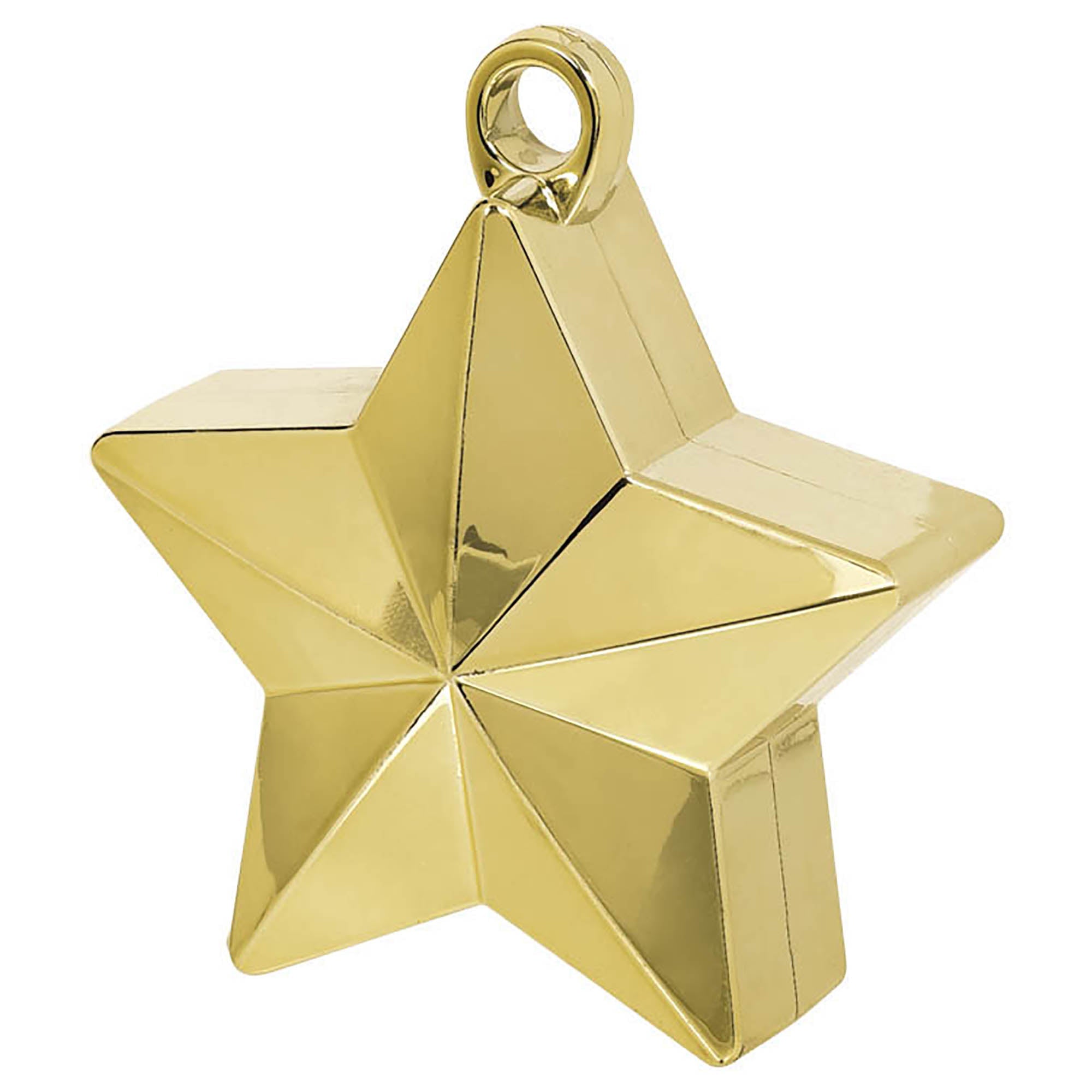 Star Balloon Weight  Electroplated Plastic  Gold