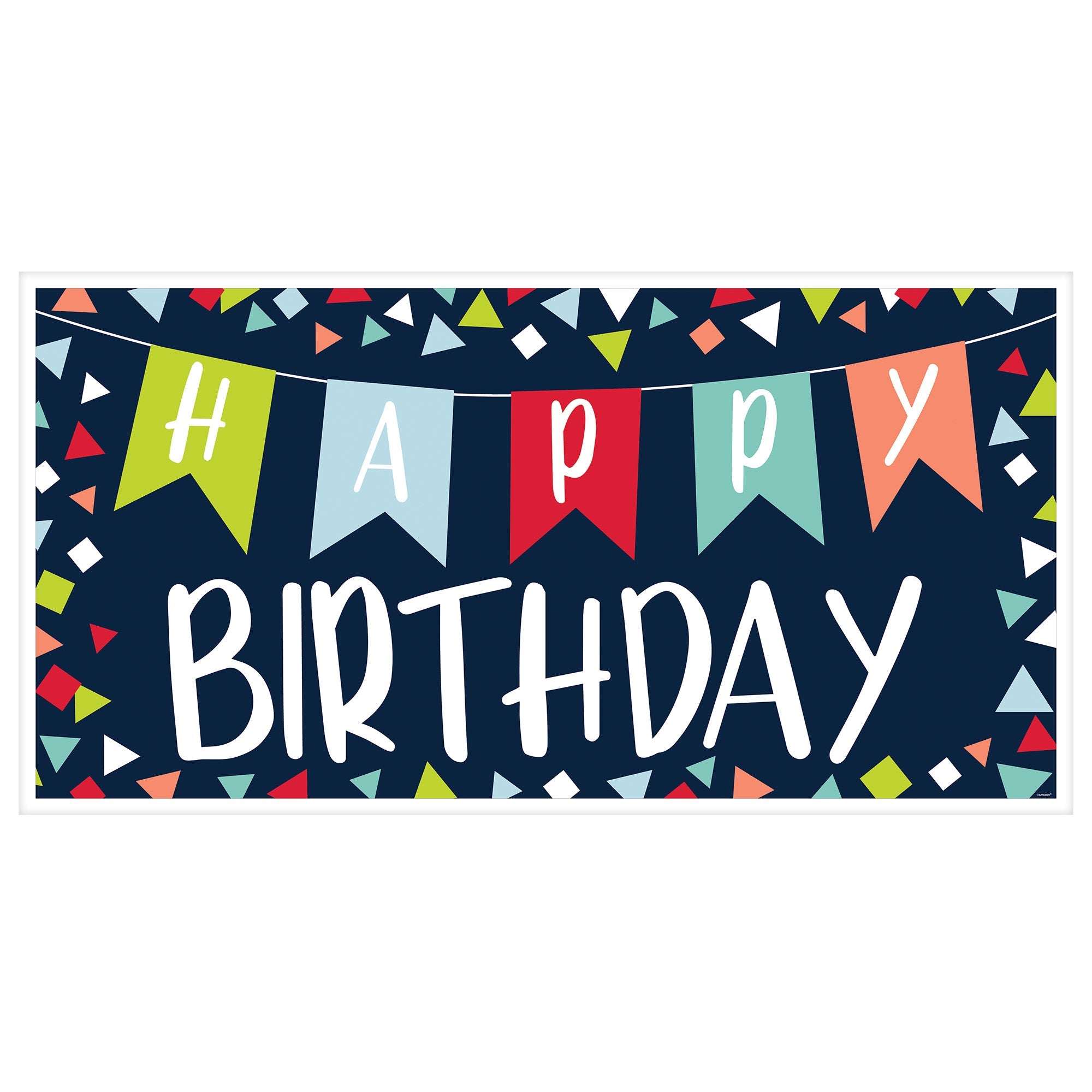 A Reason To Celebrate Horizontal Plastic Sign Banner  33.5x65in