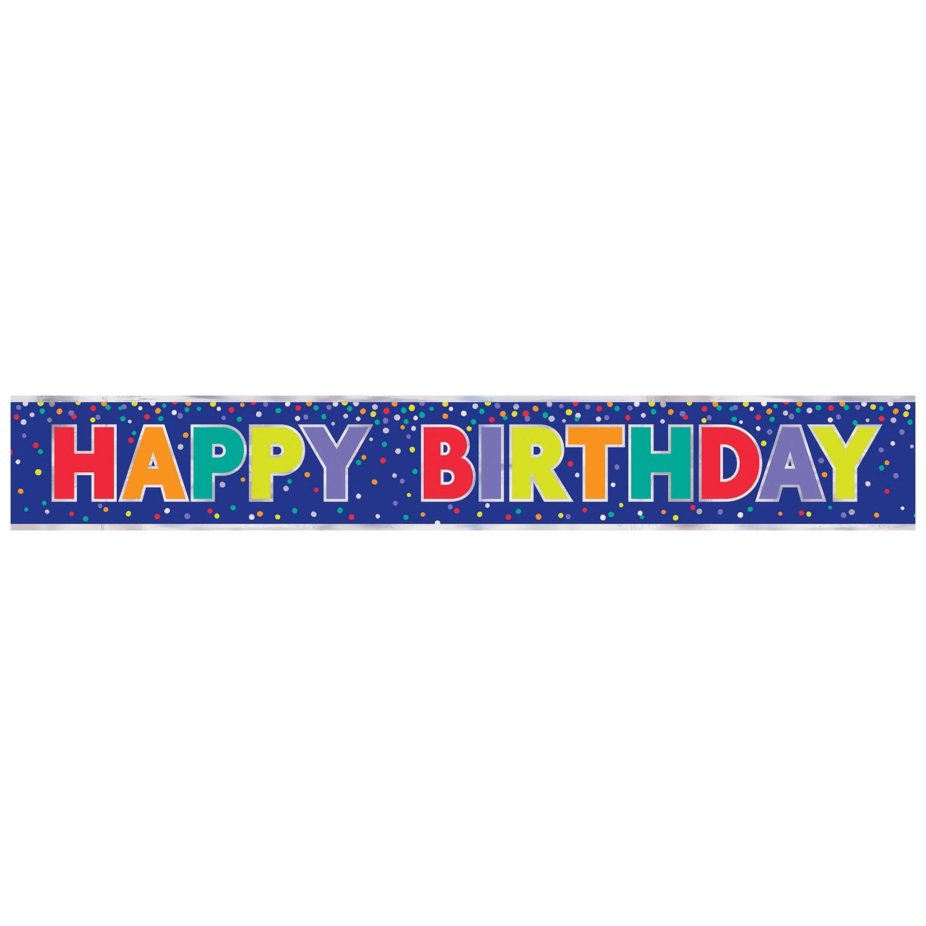 Bold Happy Birthday Foil Banner 144in