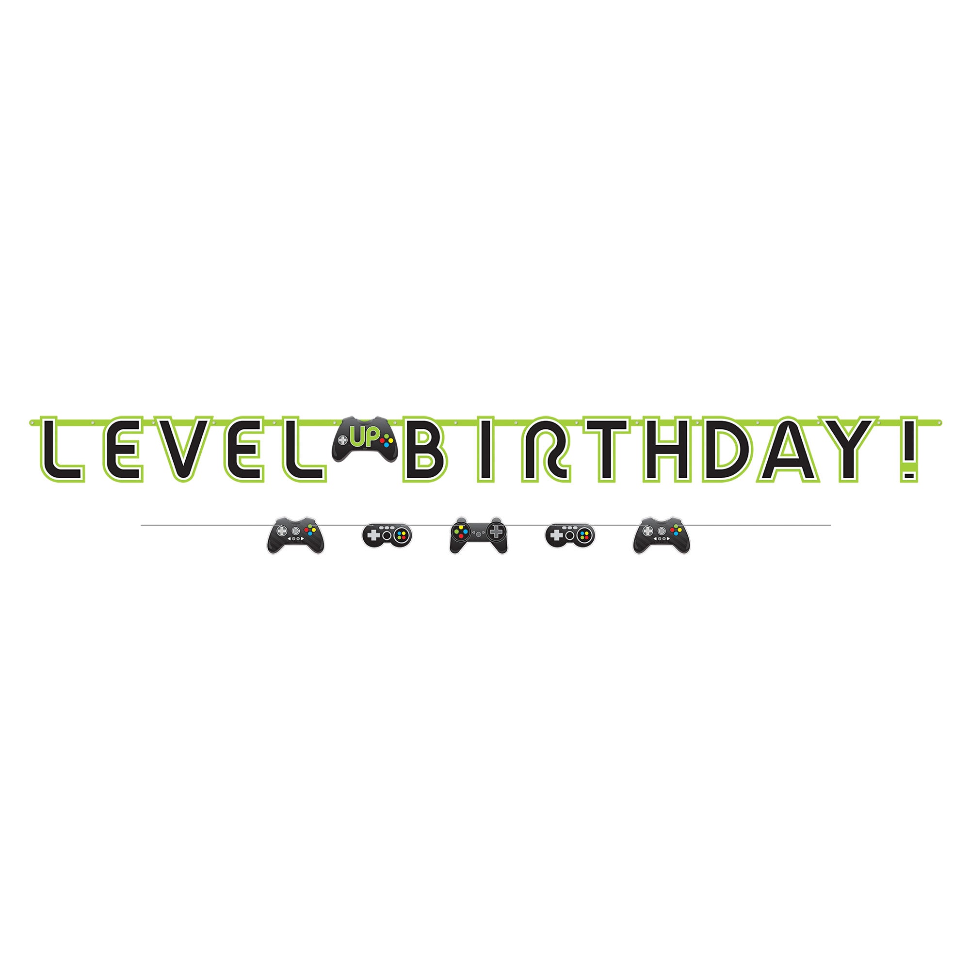 Level Up 2 Banners Kit  Paper  11.4ftx10in and 6ftx7in 