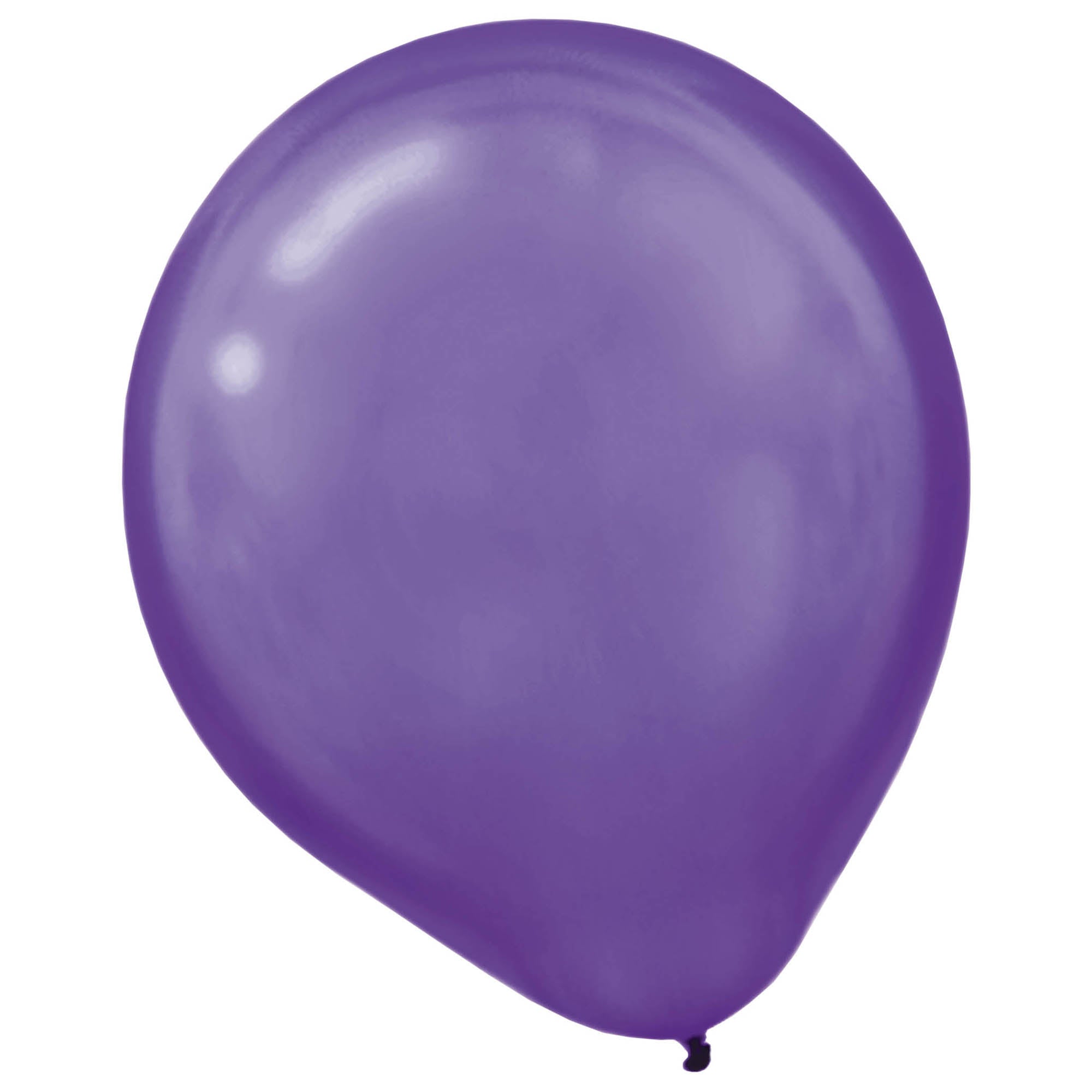 15 Pearlized Latex Balloons  New Purple  12in