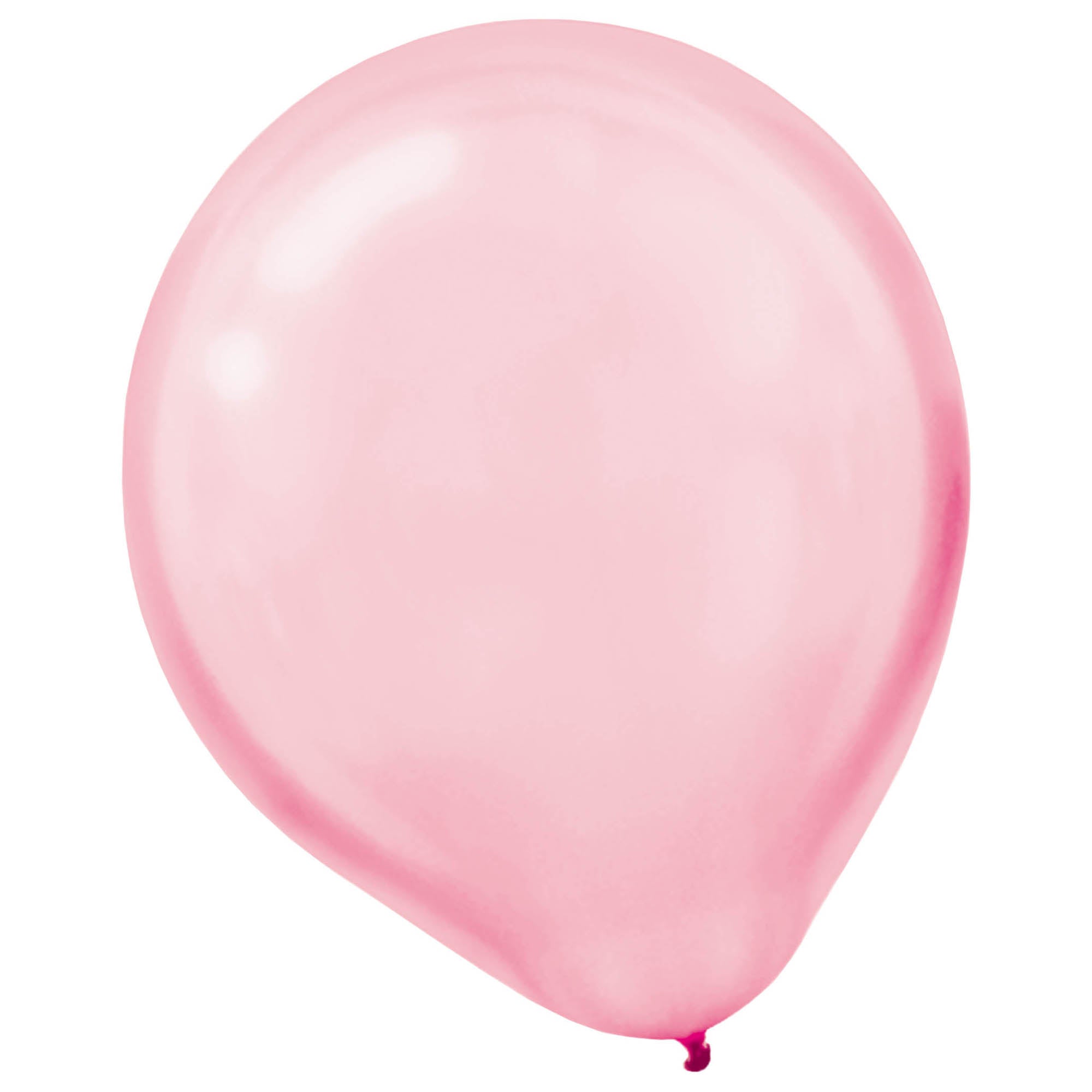 15 Pearlized Latex Balloons  New Pink  12in
