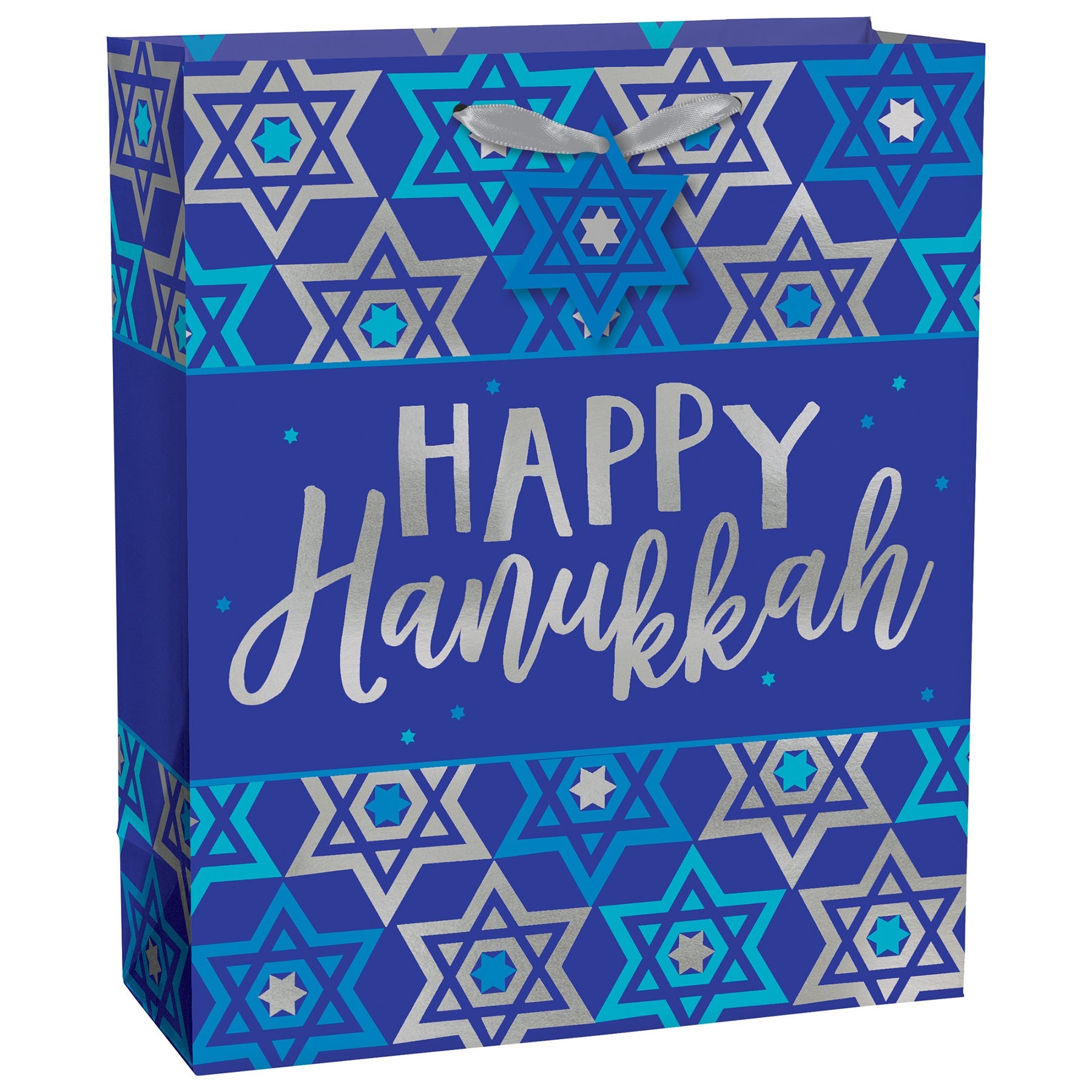 Hanukkah Paper Gift Bag 12x10x5in
