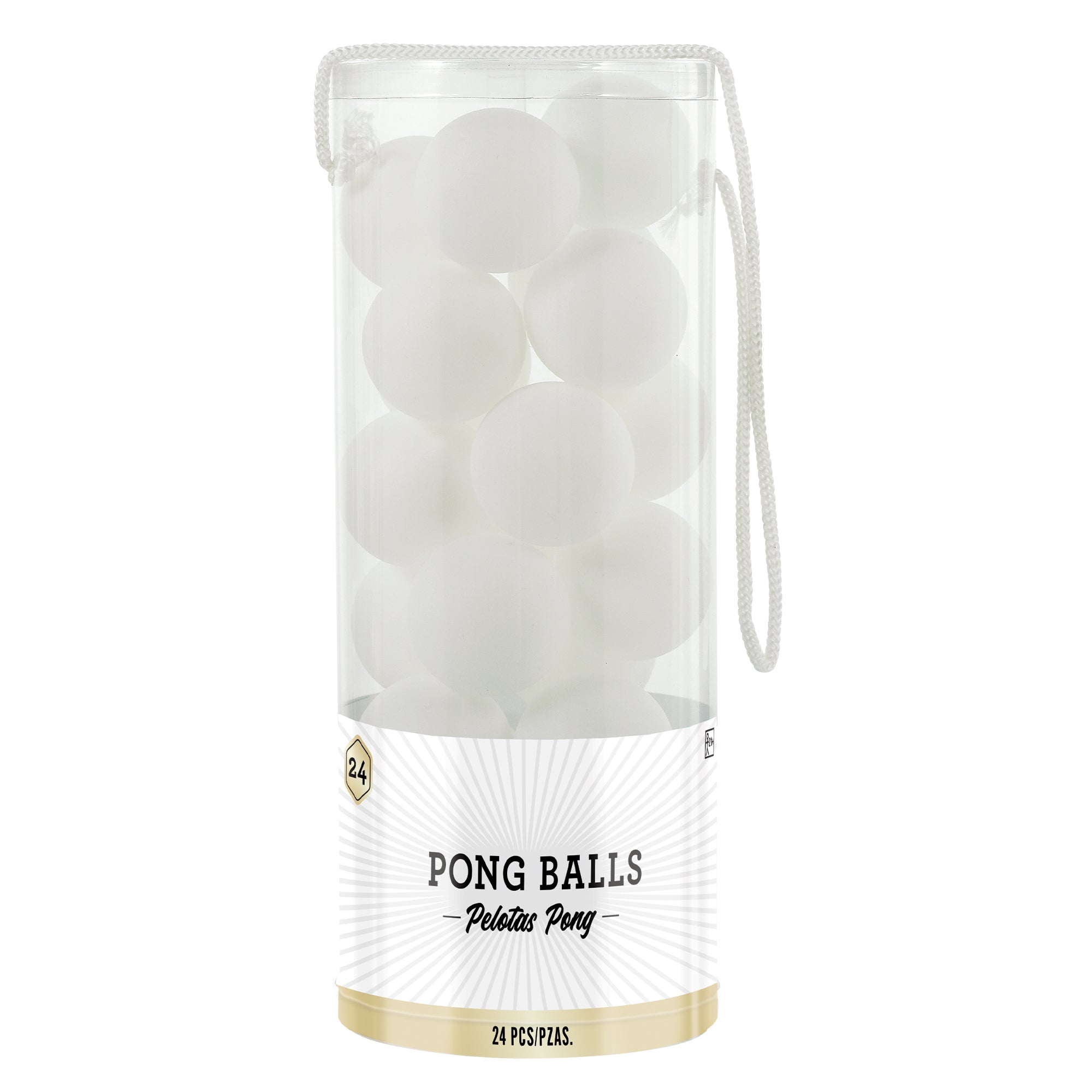 High Count Pong Balls  White  24 pcs  1.5in
