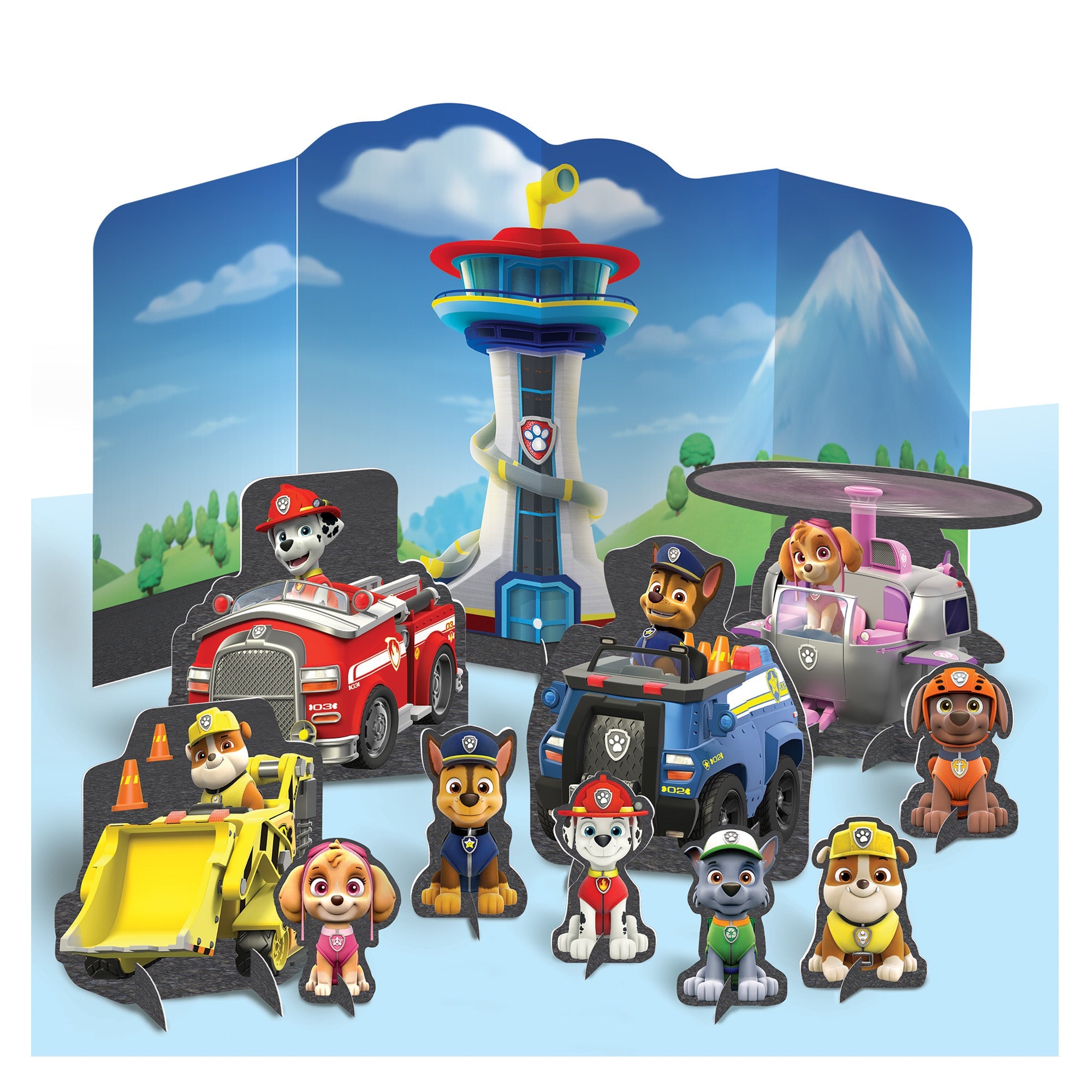 Paw Patrol  Adventures Table Decorating Kit  Paper 4.5 to 14in