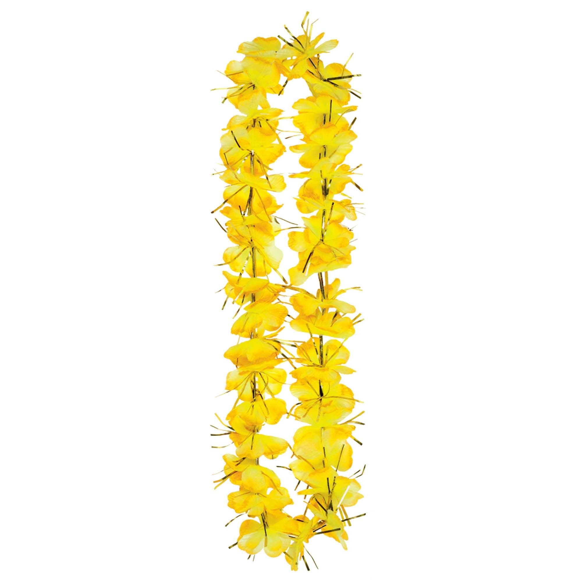 Tinsel Lei  Yellow  40in