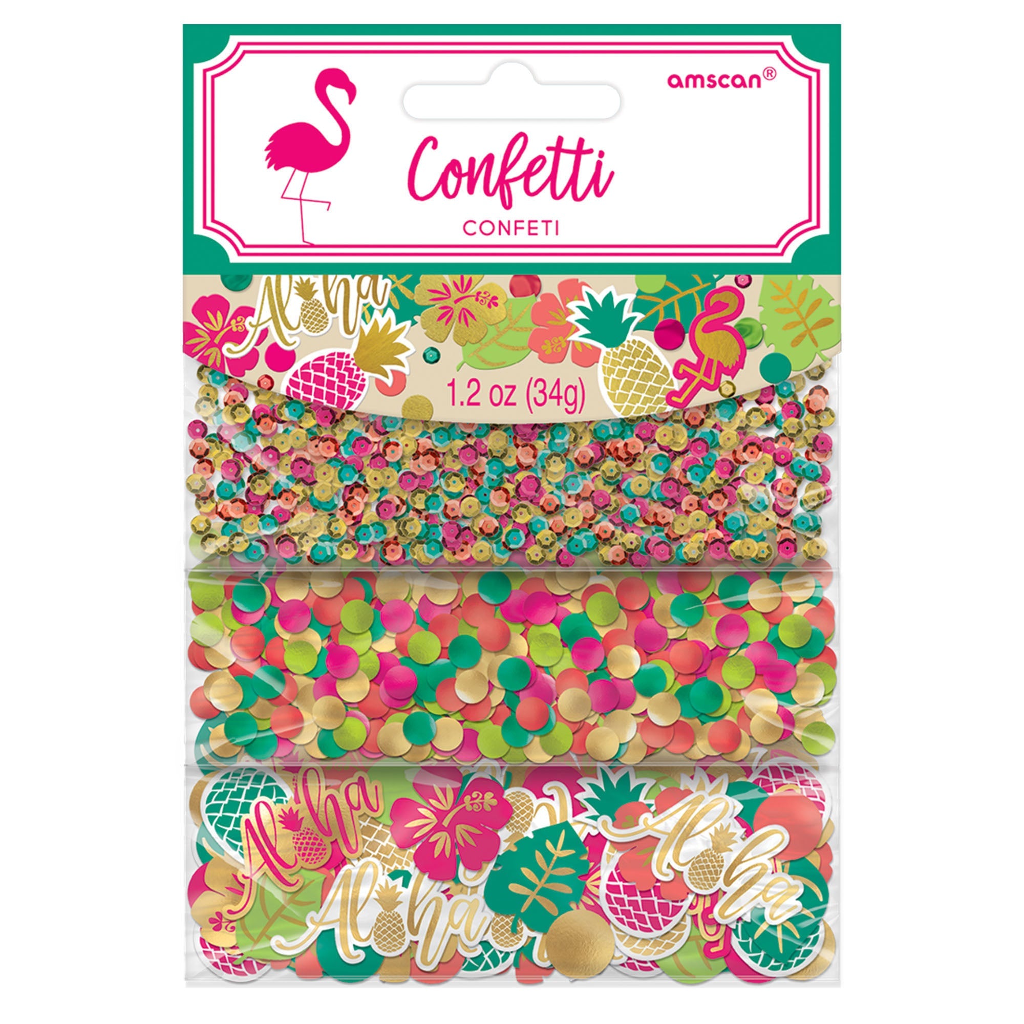 Aloha Value Pack Confetti   Sequins/Foil & Paper  1.2oz