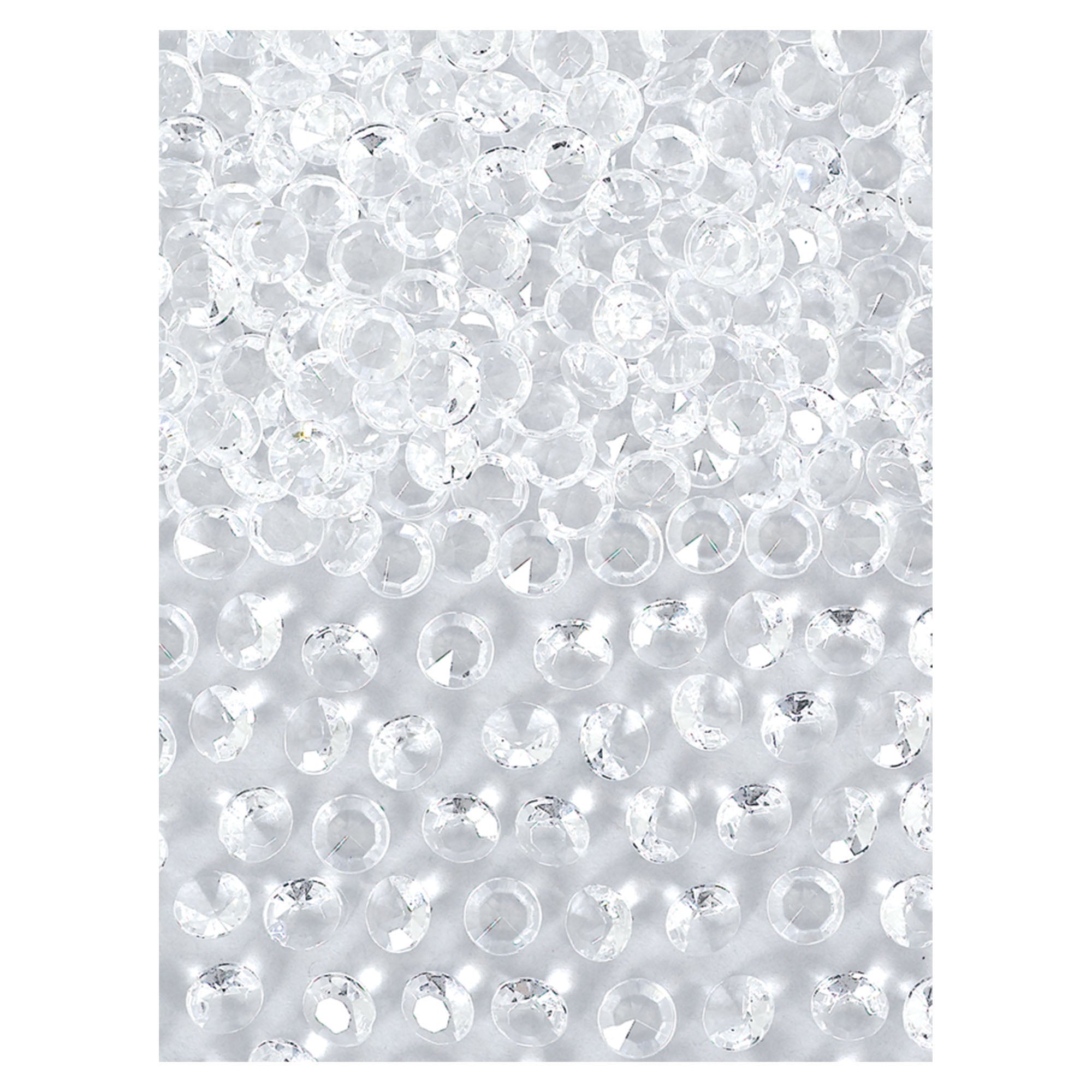Confetti Gems Plastic  Clear  1oz