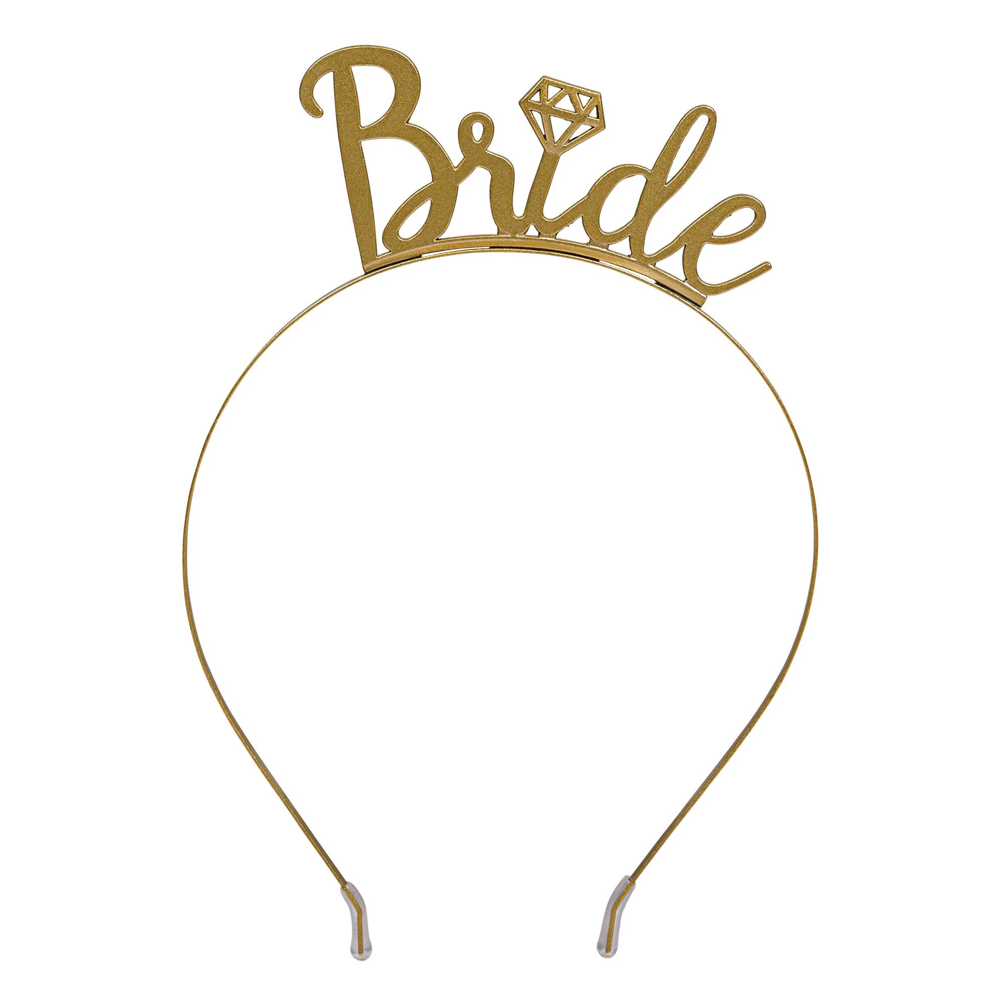 Bachelorette Bride Headband  Metal  7x4.625in