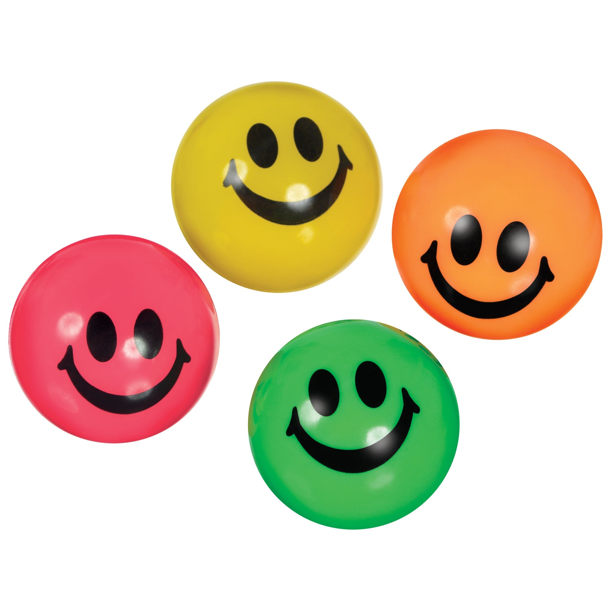 8 Smile Bounce Balls Favors 49mm