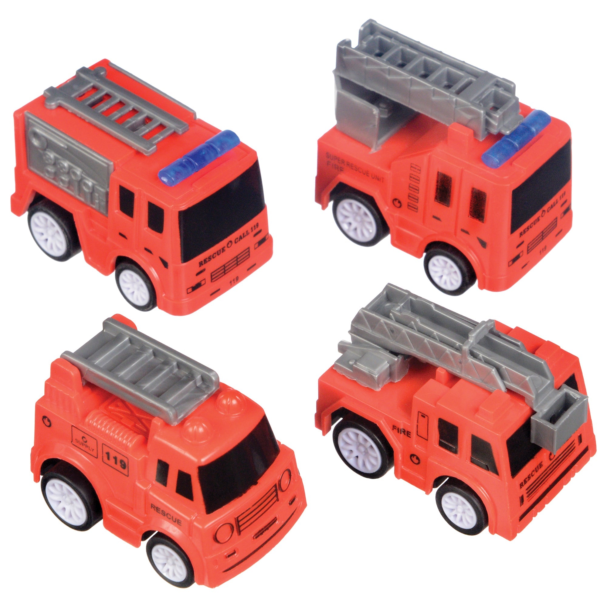 First Responders 4 Fire Trucks Favor Pack
