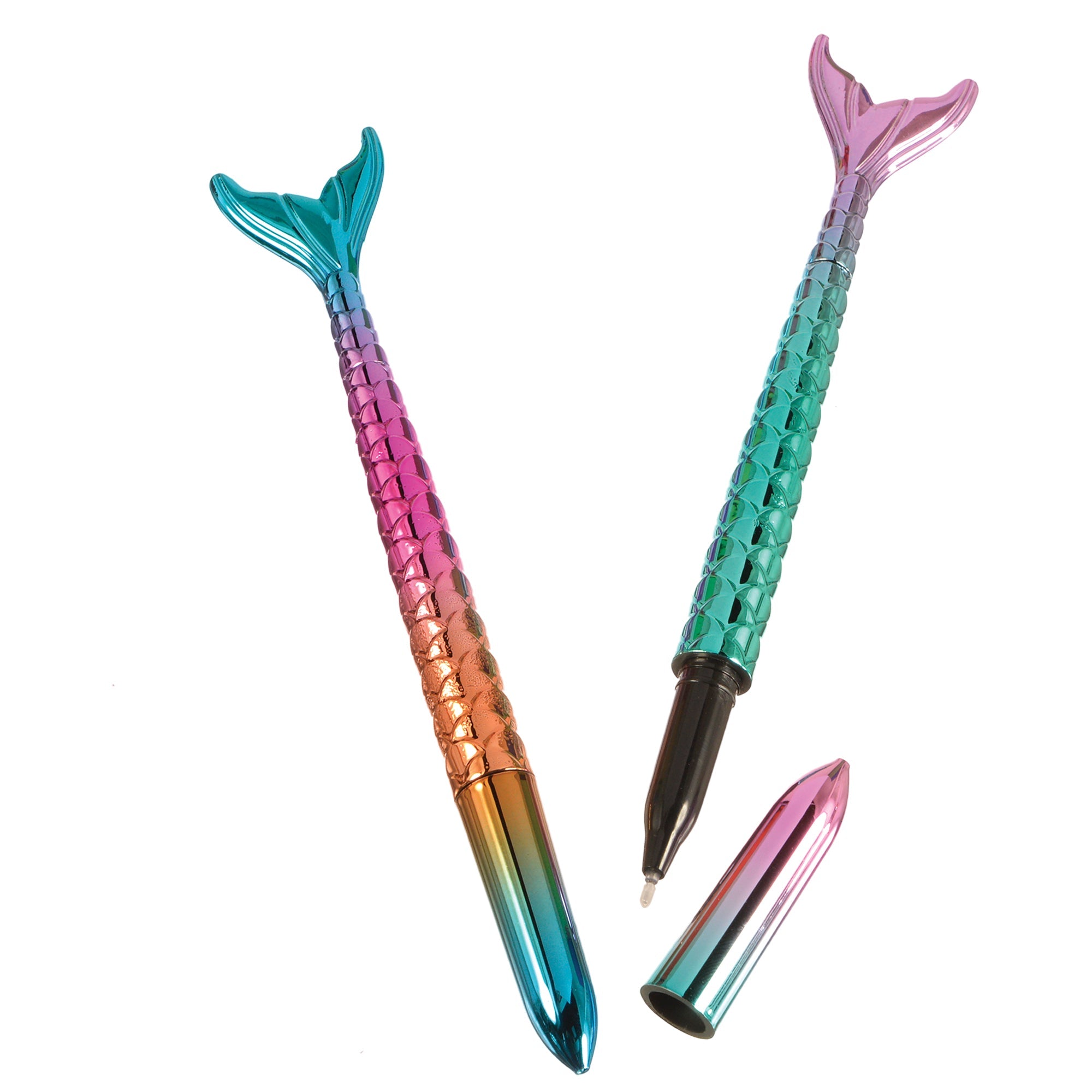 Shimmering Mermaids 8 Mermaid Tail Pens  5.875 x0.375in