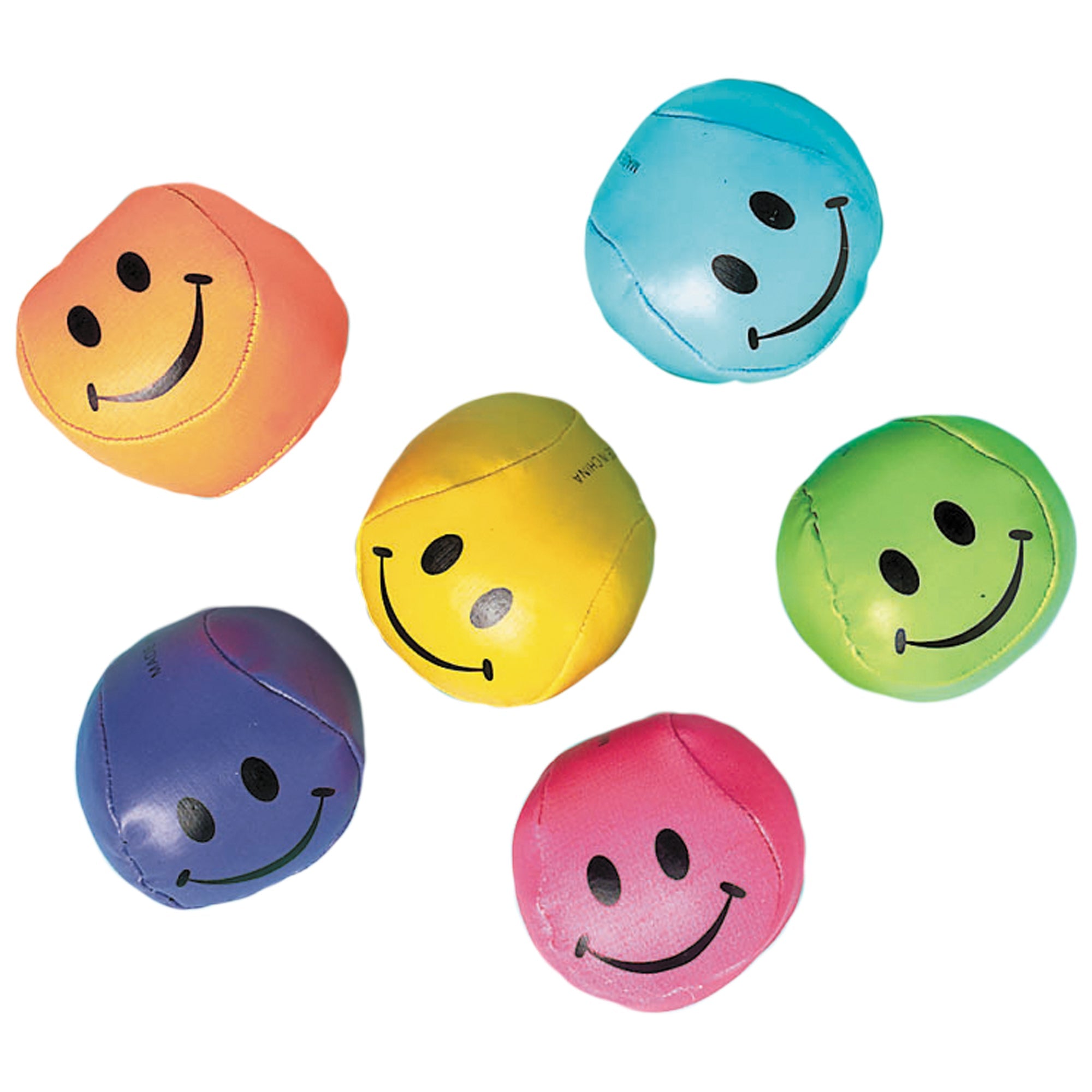 12 Smile Soft Balls Favors  2in