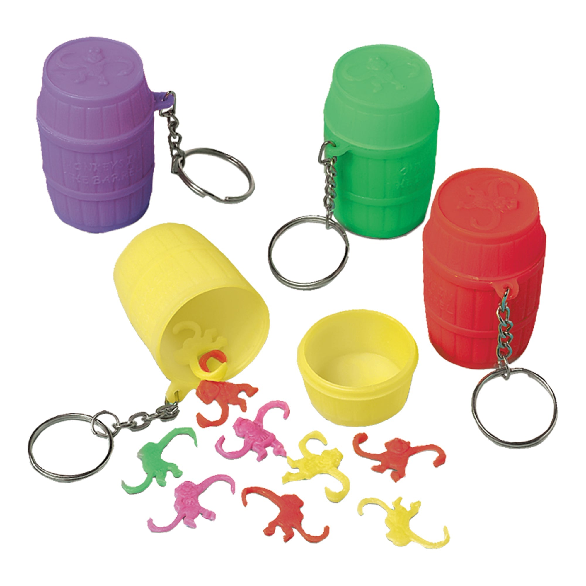 12 Monkey Game Keychains Favors  2x1.5in