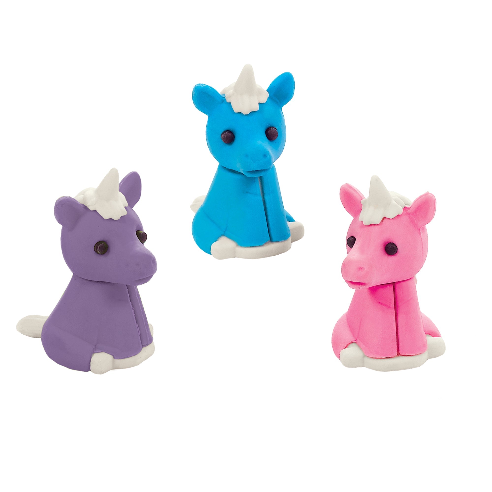 12 Unicorn Erasers Favors  1.5x0.75in