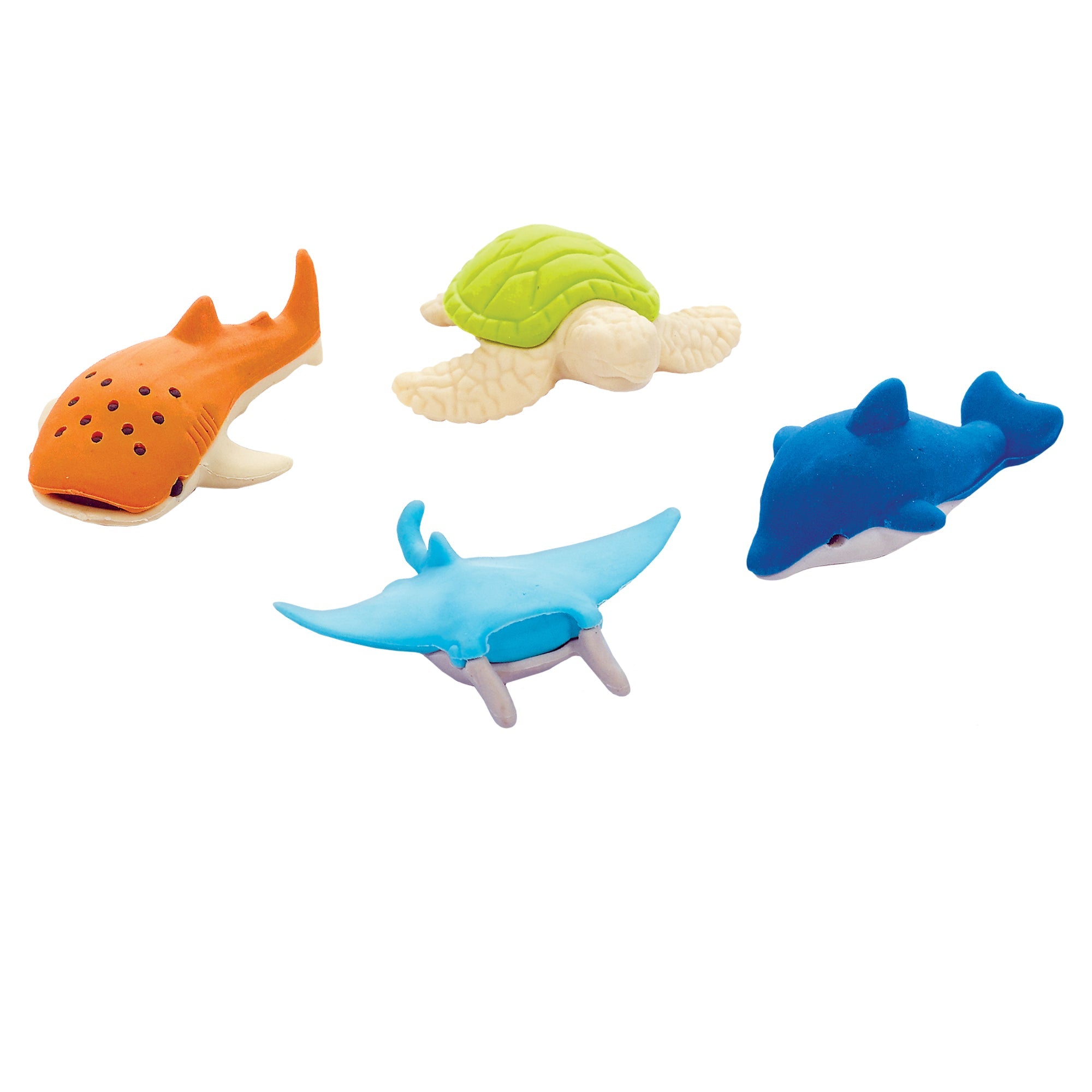 12 Sea Animals Eraser Favors  2in