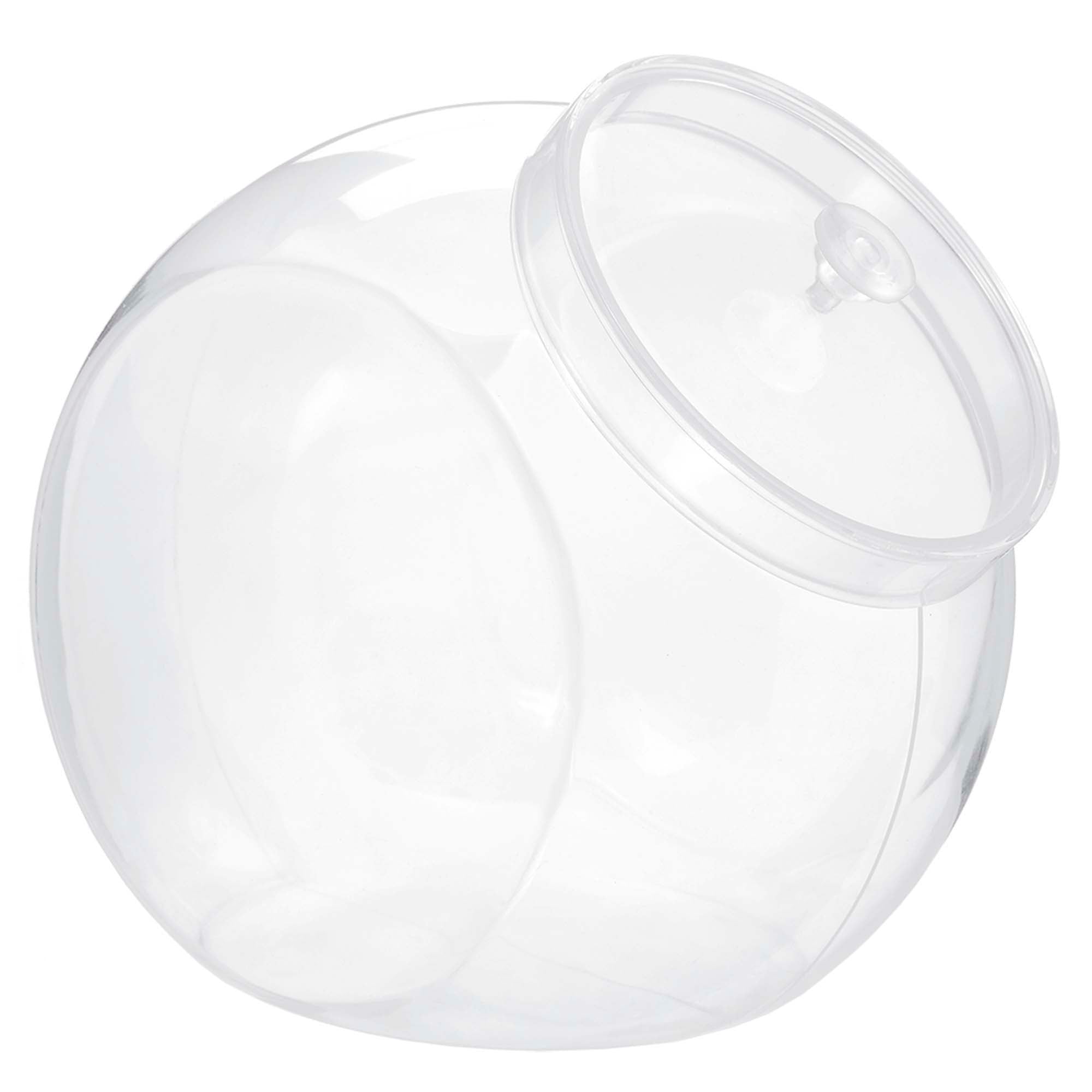 Container with Lid  Plastic Clear  7.5in  80oz