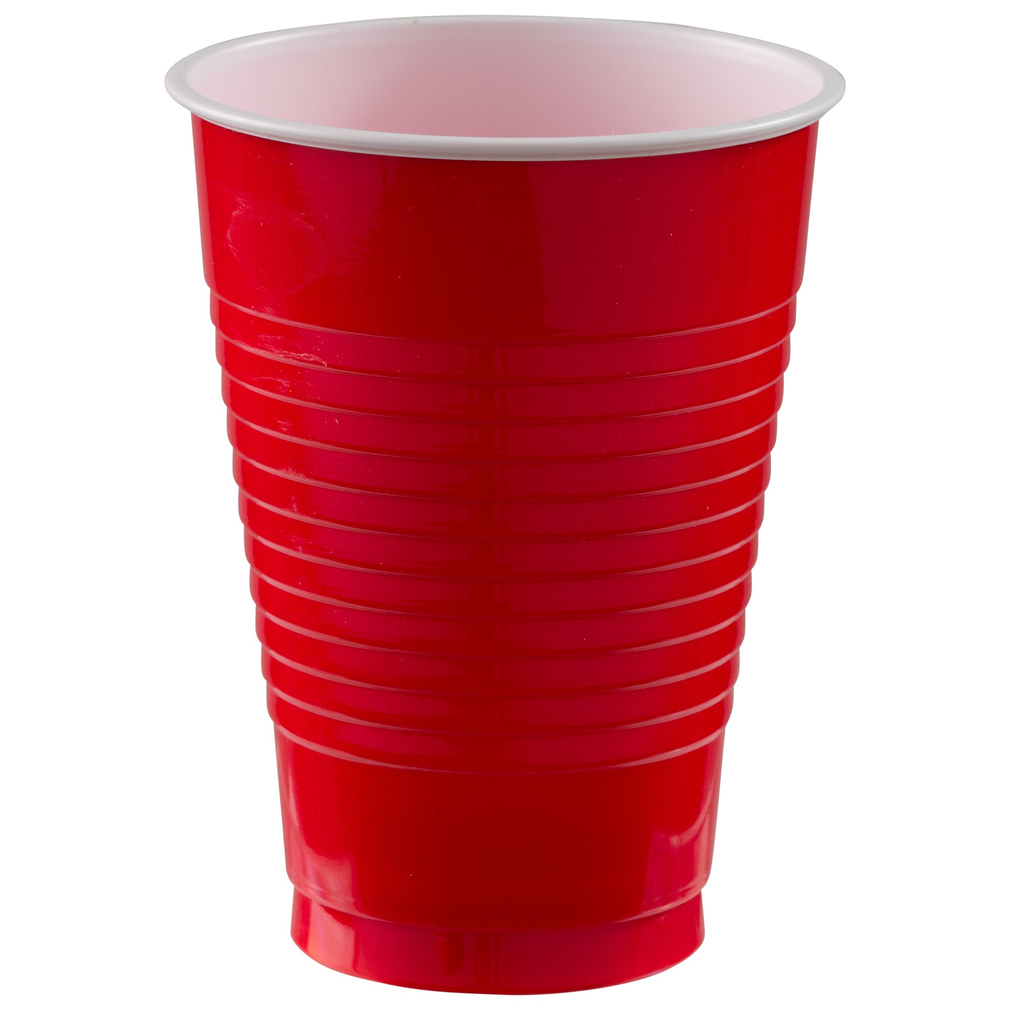 Plastic Cups  Apple Red  20 pcs  12oz