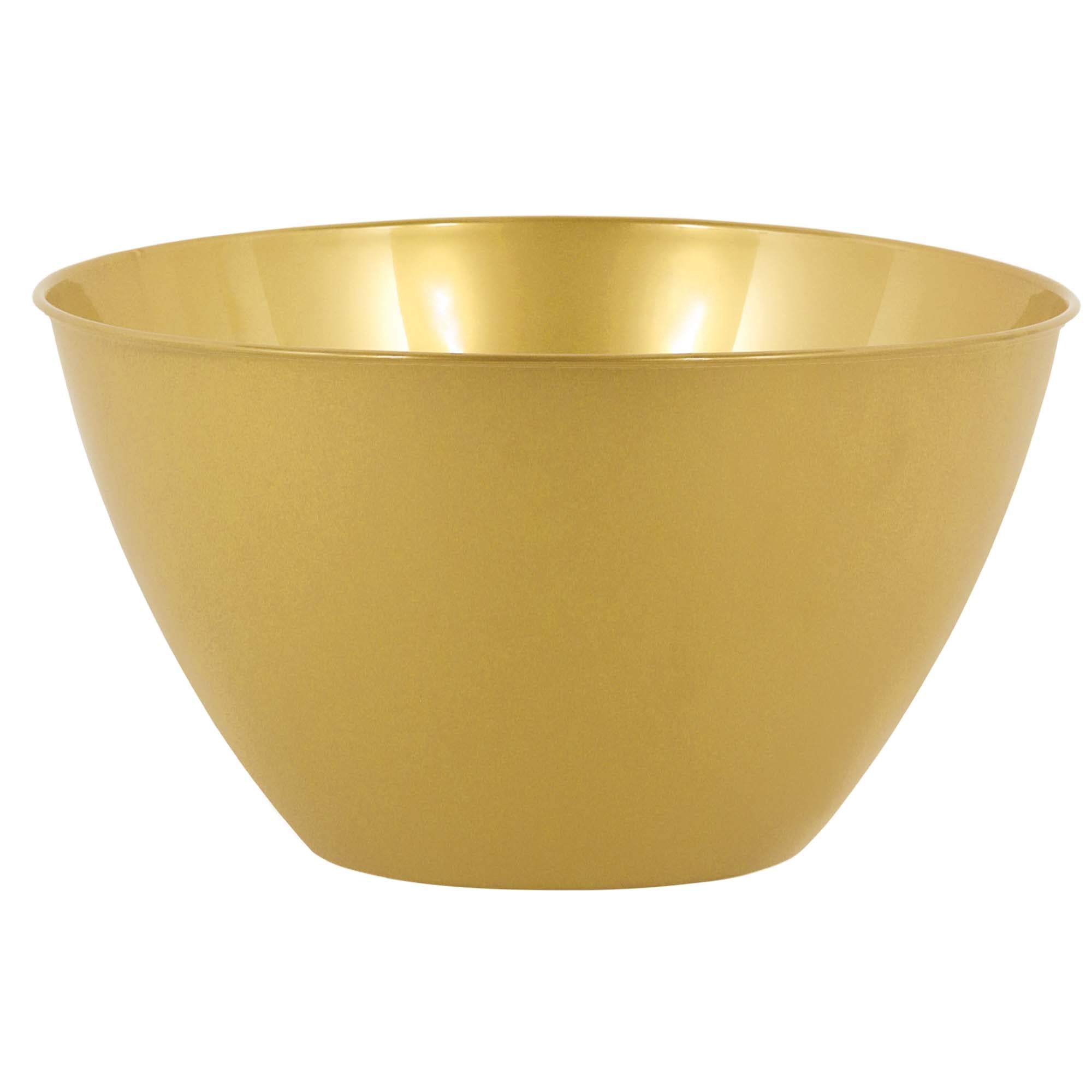 Plastic Bowl  Gold  24oz