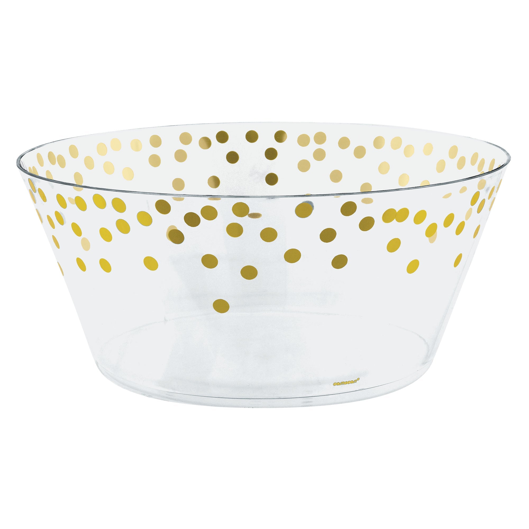 Dots Large Serving Bowl  Hot-stamped Plastic  10in  116.7oz