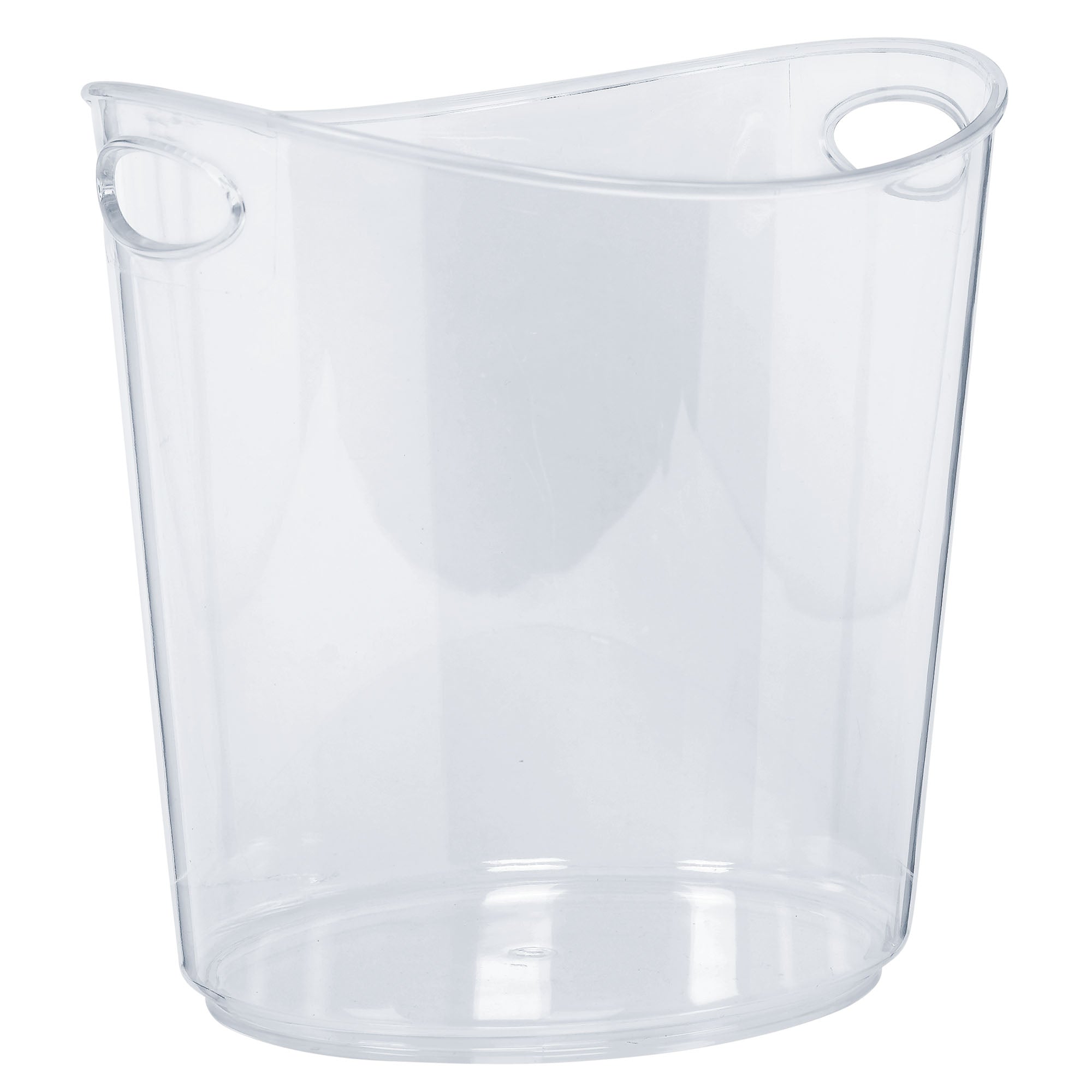 Ice Bucket  Plastic Clear  9x9.5in
