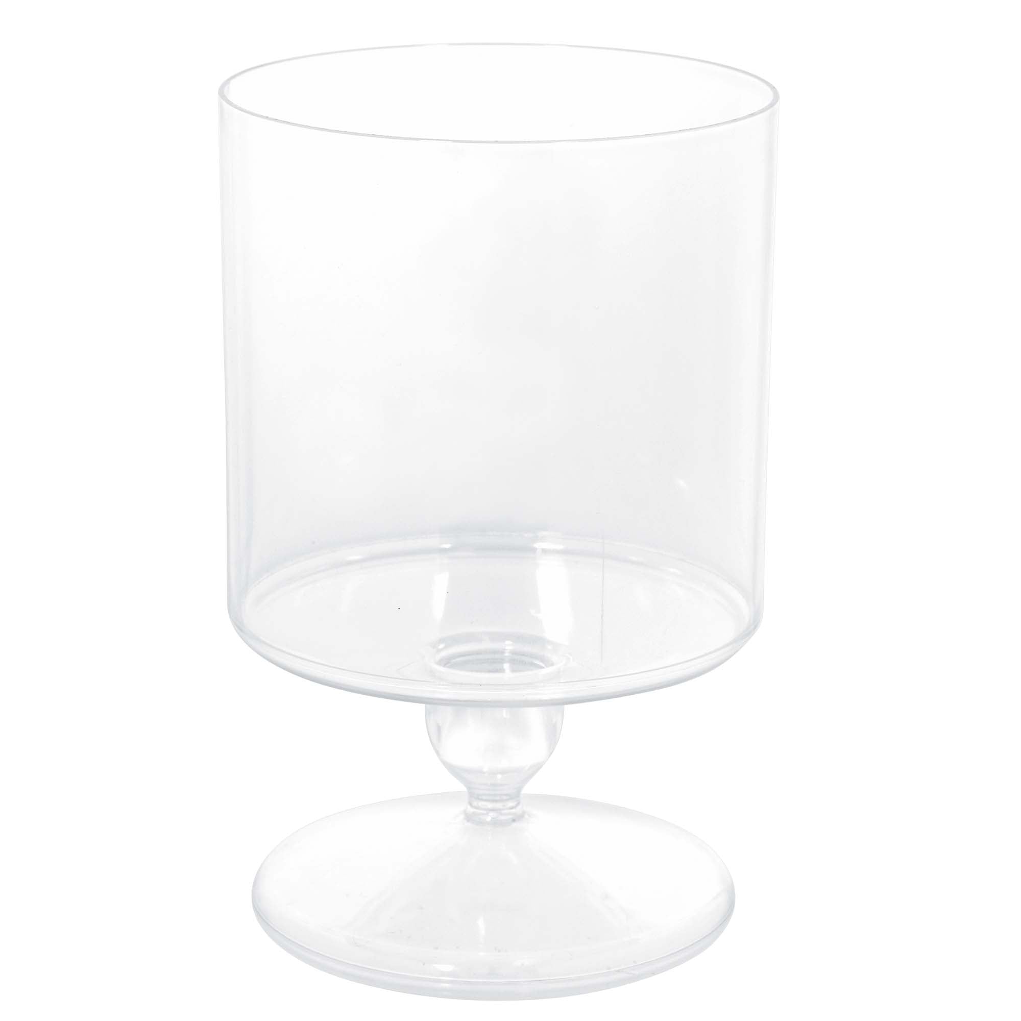 Medium Cylinder Jar  Plastic Clear  7.5x5in