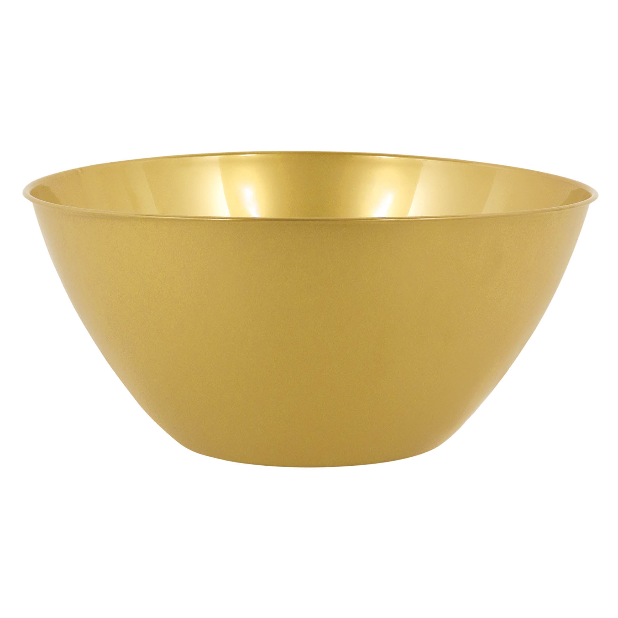 Plastic Bowl  Gold  2qts