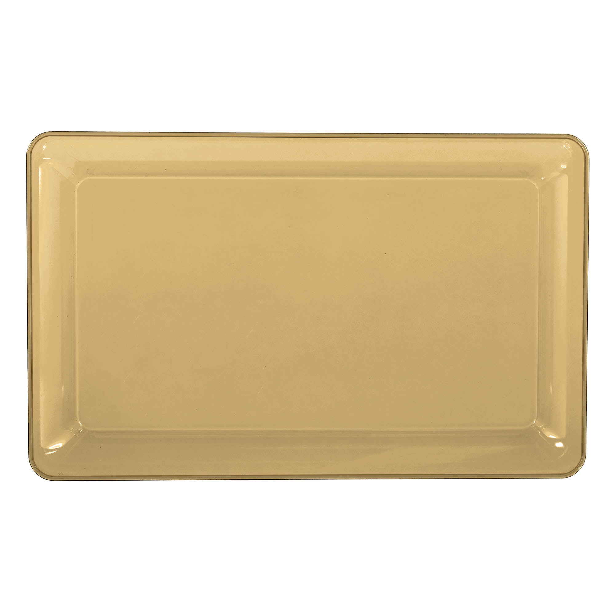 Plastic Tray  Gold  11x18in