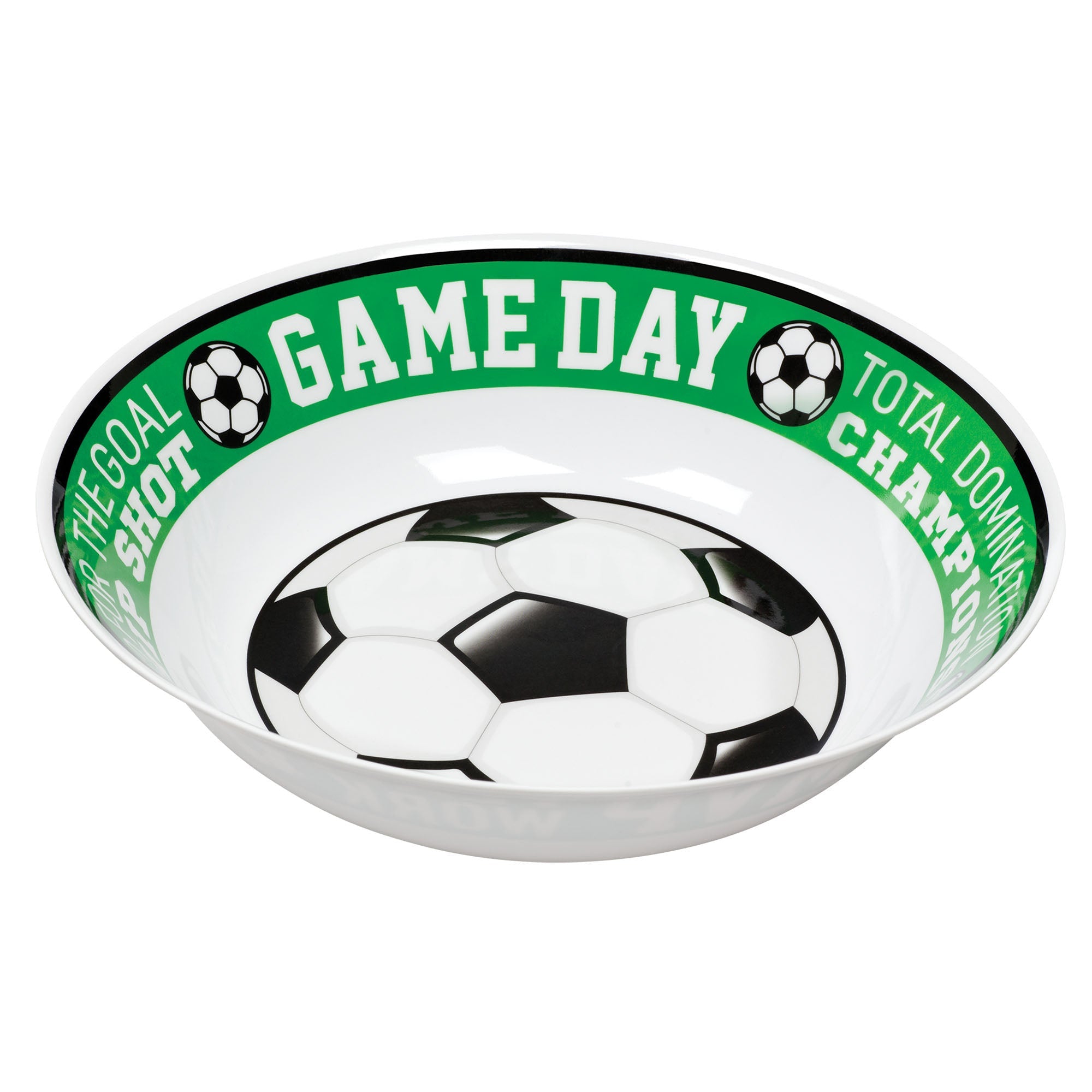 Goal Getter Bowl  Melamine  13in dia.