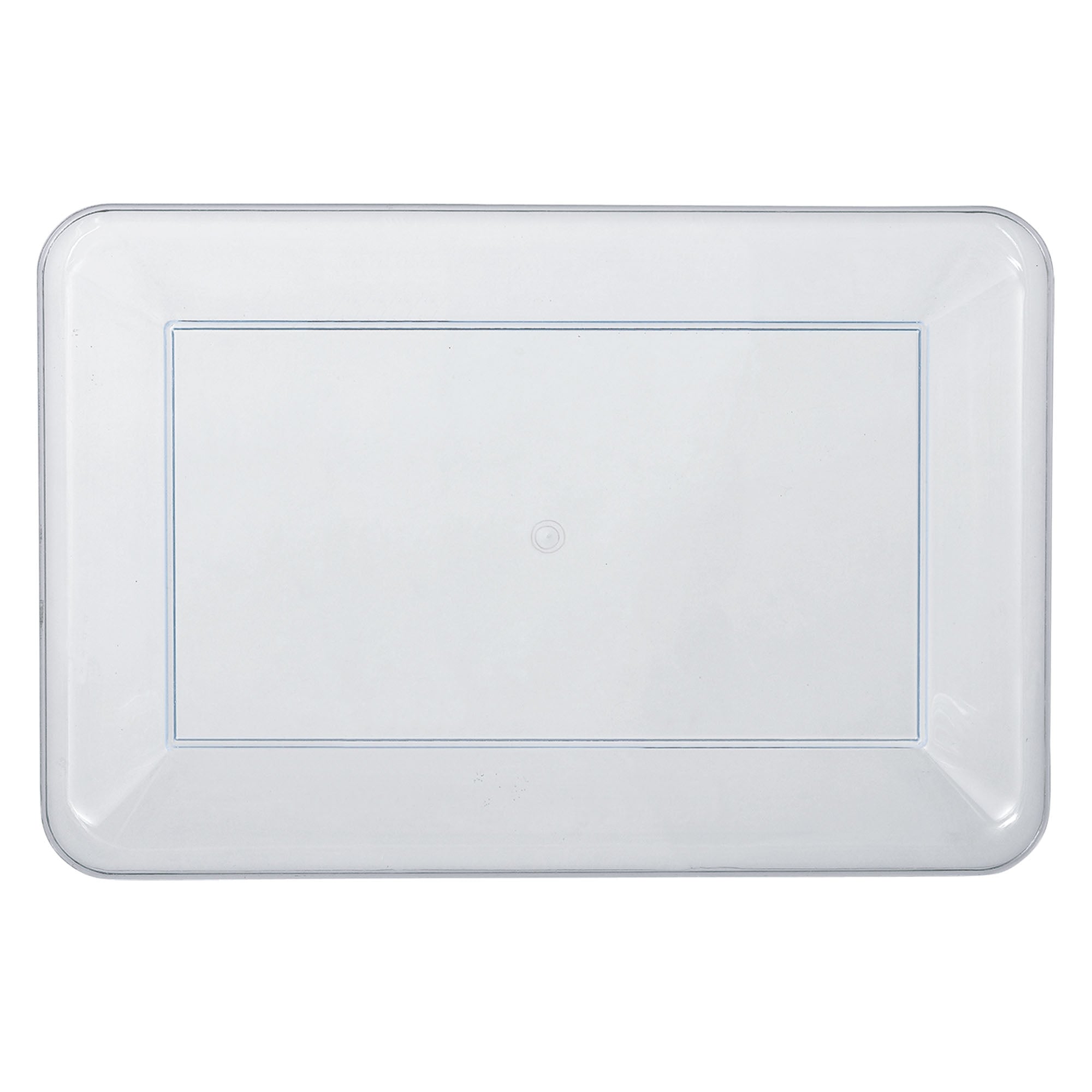 Plastic Serving Tray  Clear  11x18in