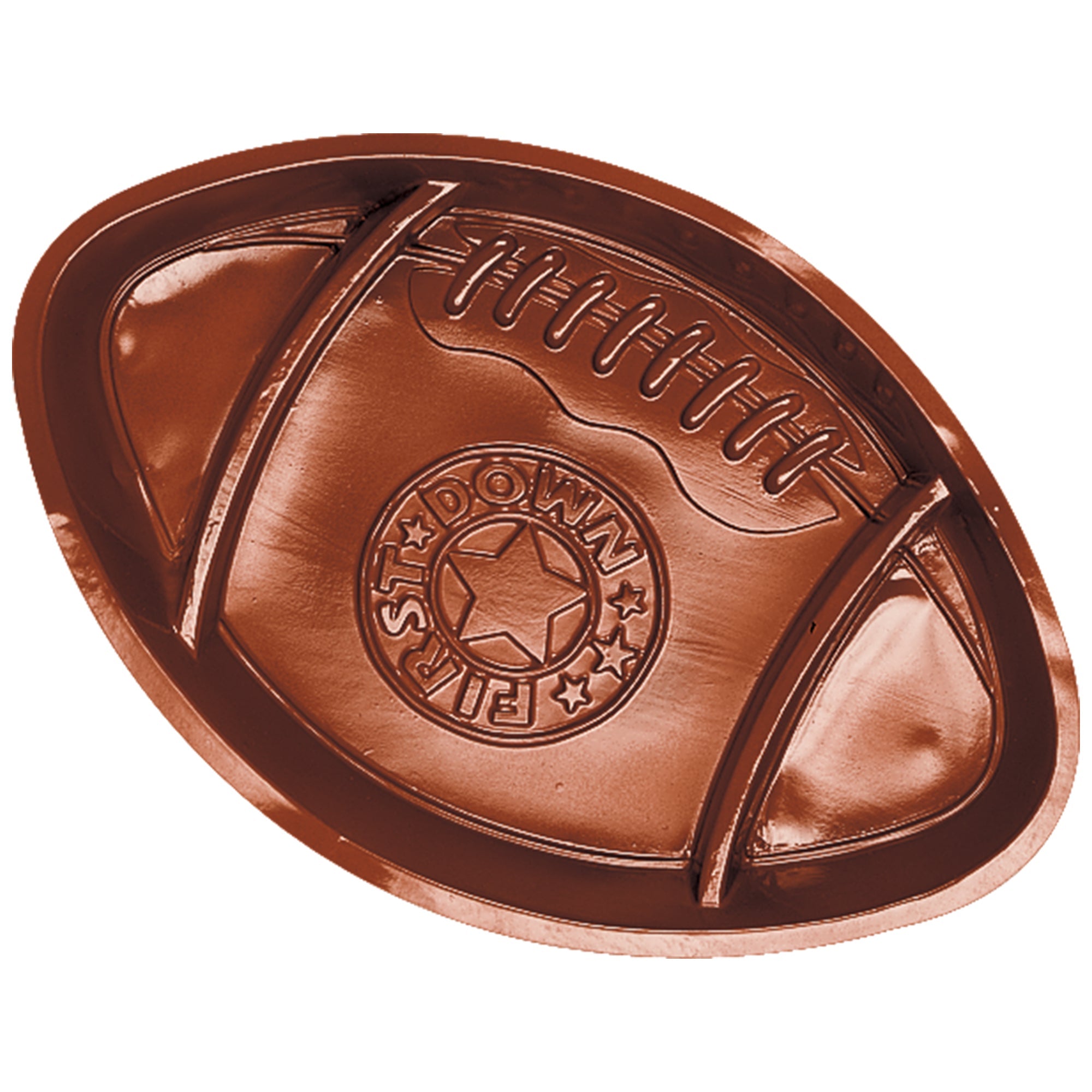 Football Snack Tray Plastic  9.5x12in
