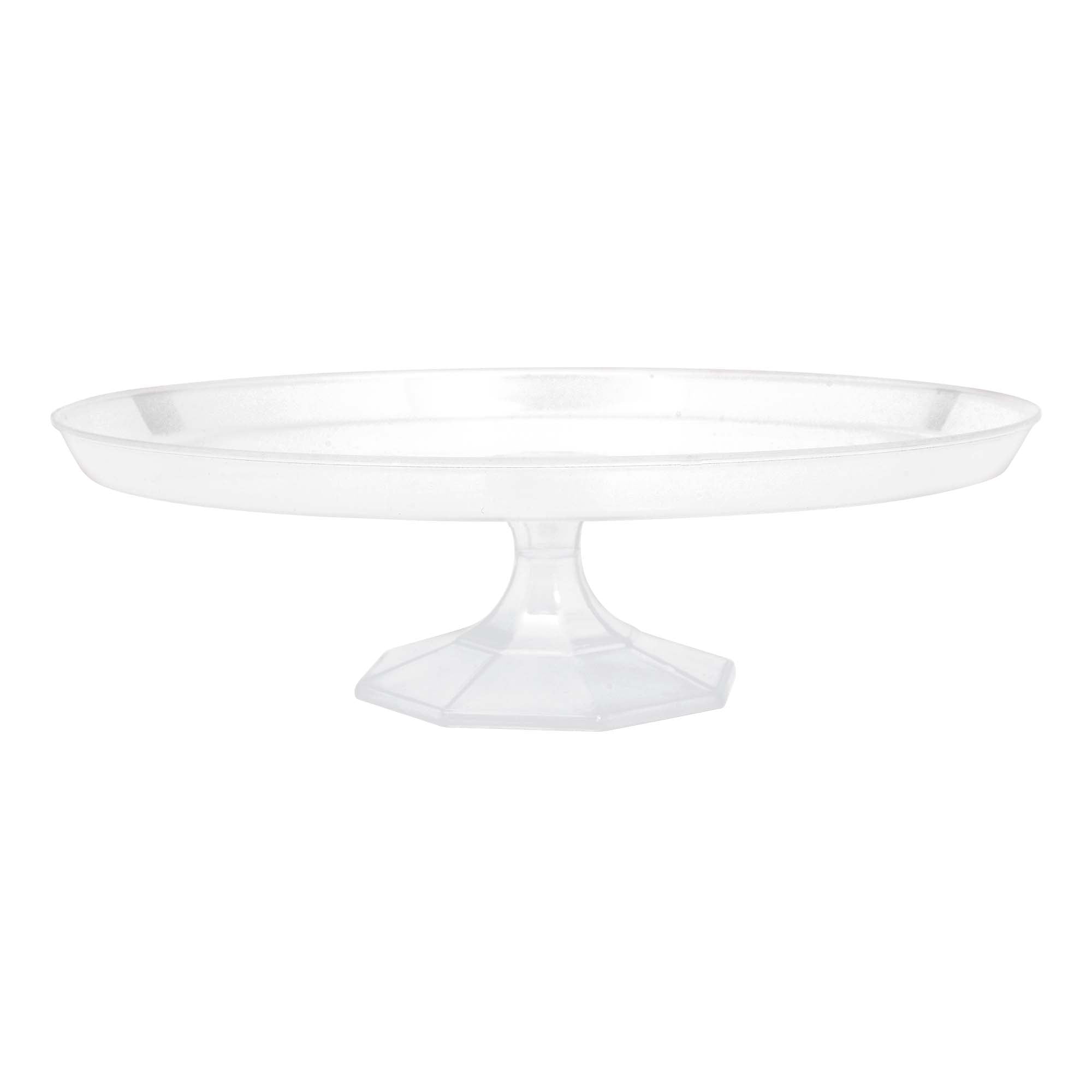 Small Dessert Stand  Plastic Clear  9.75in