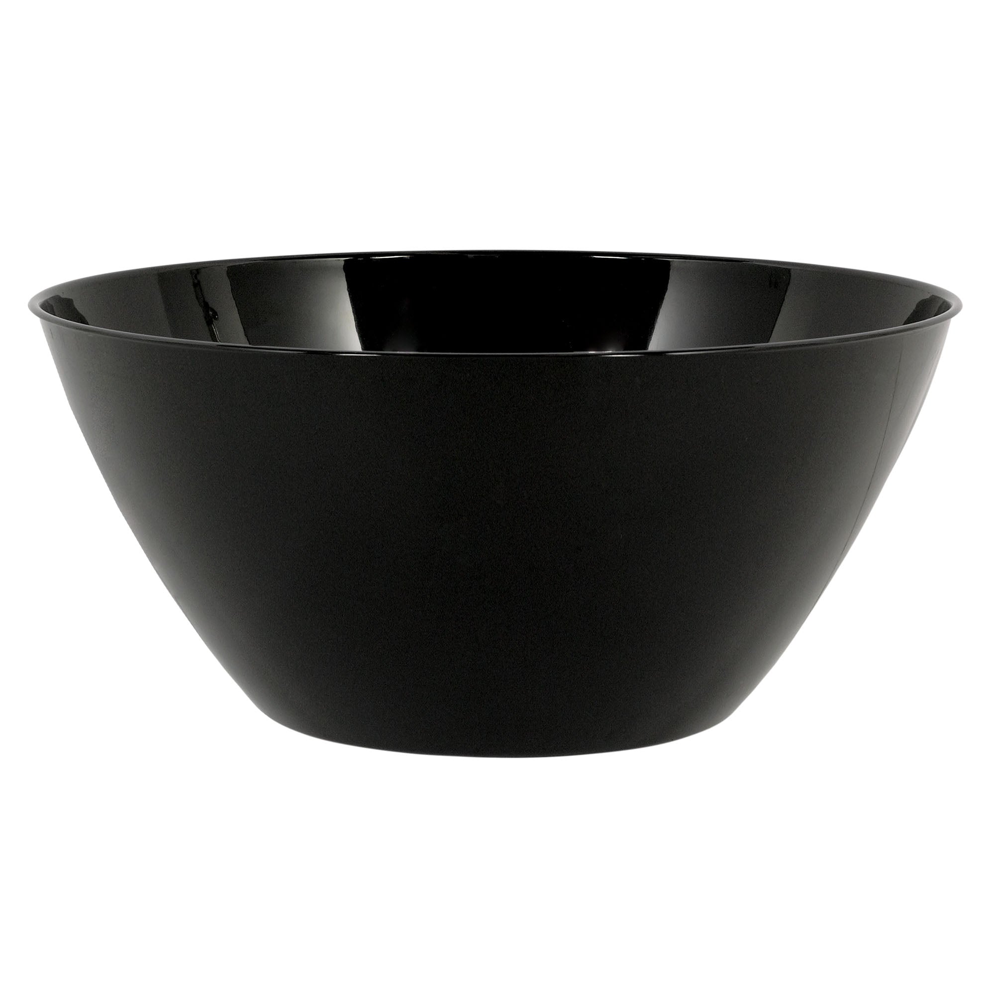 Plastic Bowl  Jet Black  5 qts