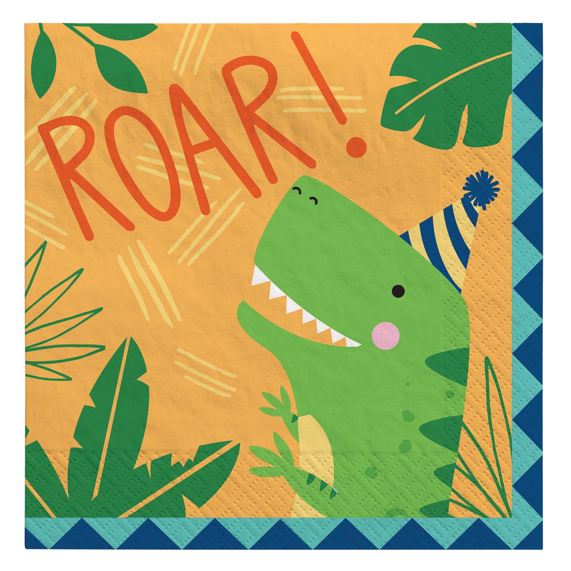 Dino-Mite Party 16 Luncheon Napkins  12.875x12.875in