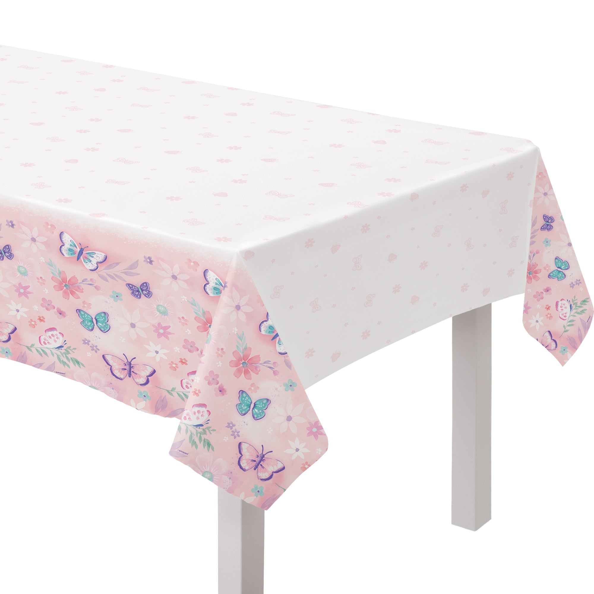 Flutter Plastic Table Cover  54x96in 