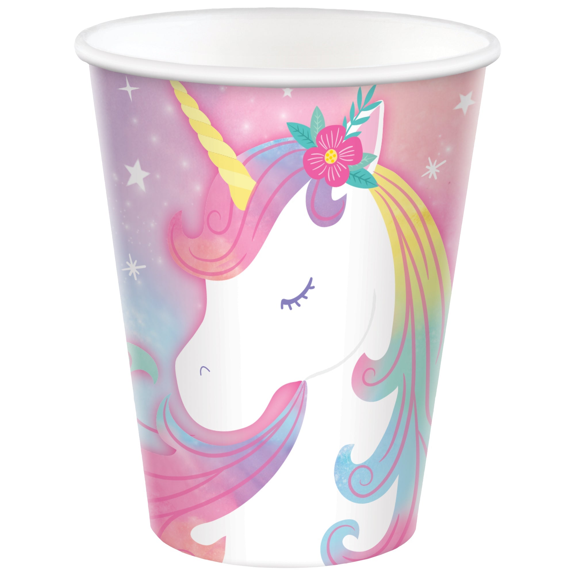Enchanted Unicorn 8 Paper Cups  9oz