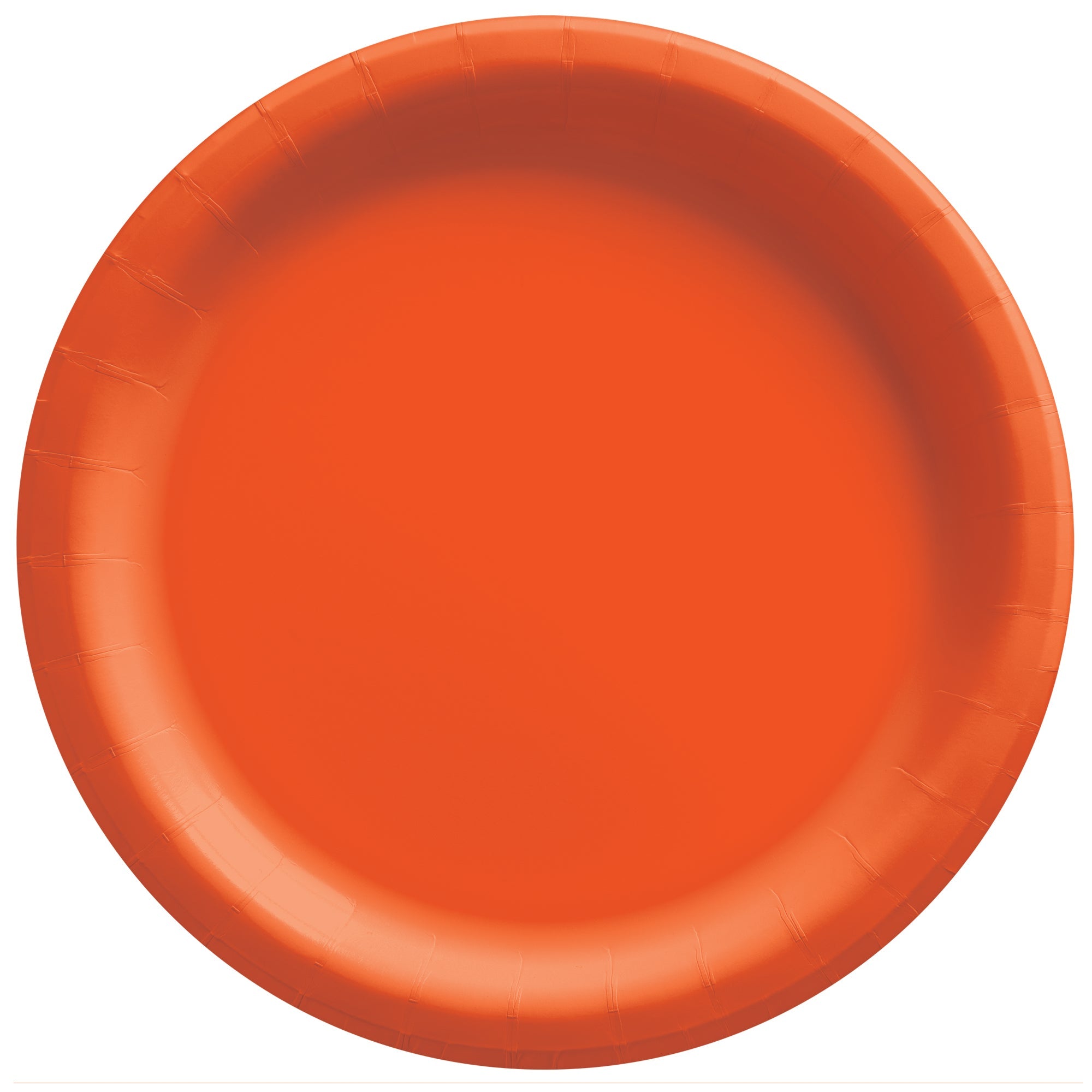 Round Paper Plates  Orange Peel  20 pcs  6.75in