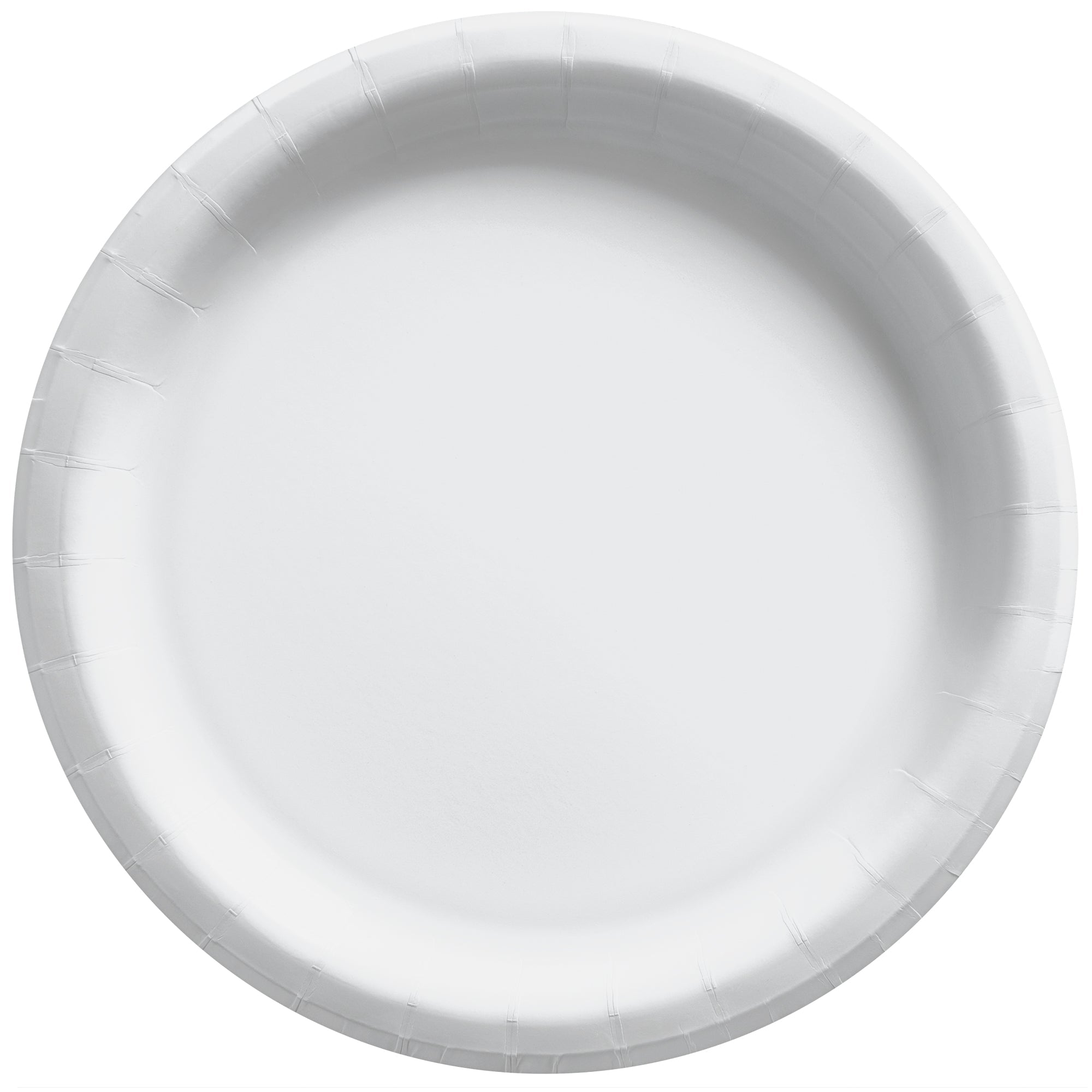 Round Paper Plates  Frosty White  20 pcs  6.75in