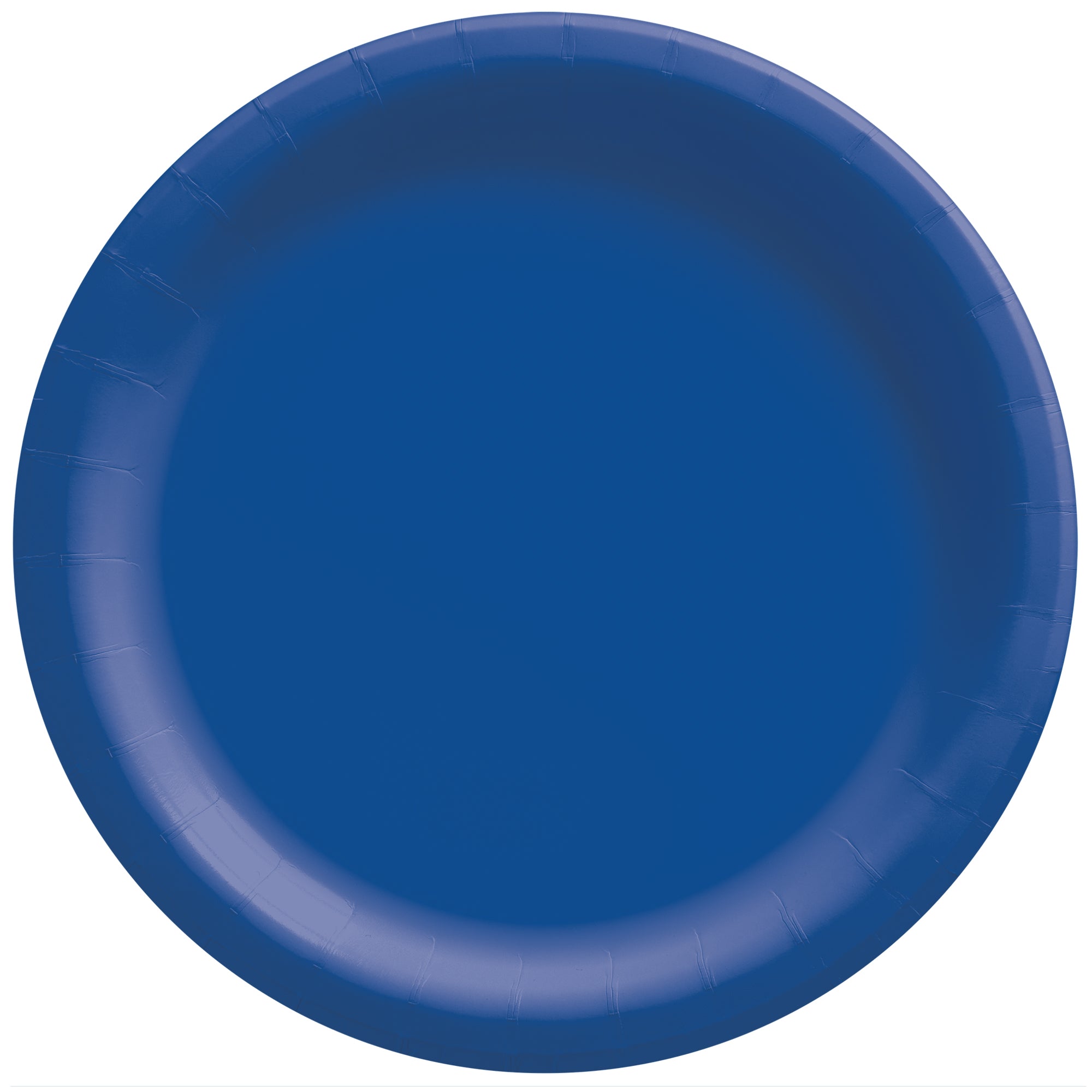 Round Paper Plates  Bright Royal Blue  20 pcs  6.75in